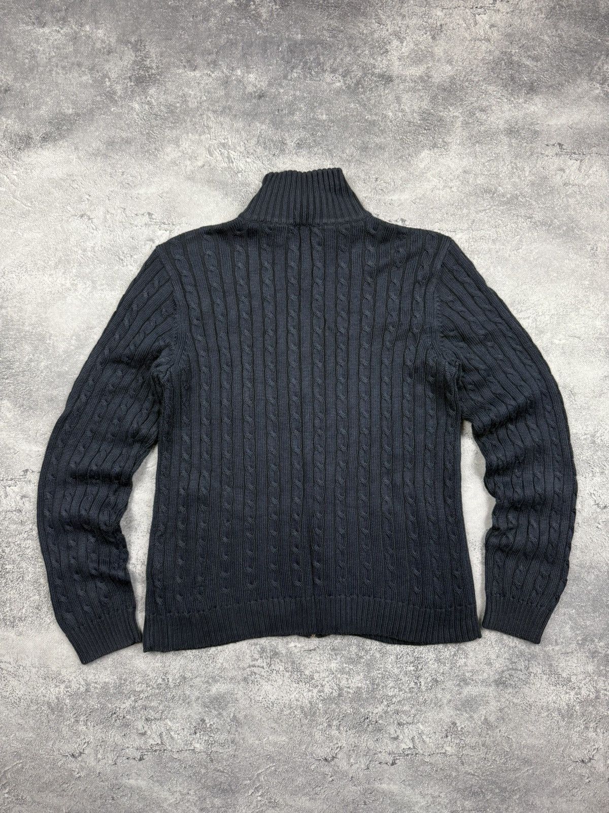 Polo Ralph Lauren Polo Ralph Lauren Green Label Cable Knit Full Zip Sweater Size M / US 6-8 / IT 42-44 - 16 Thumbnail