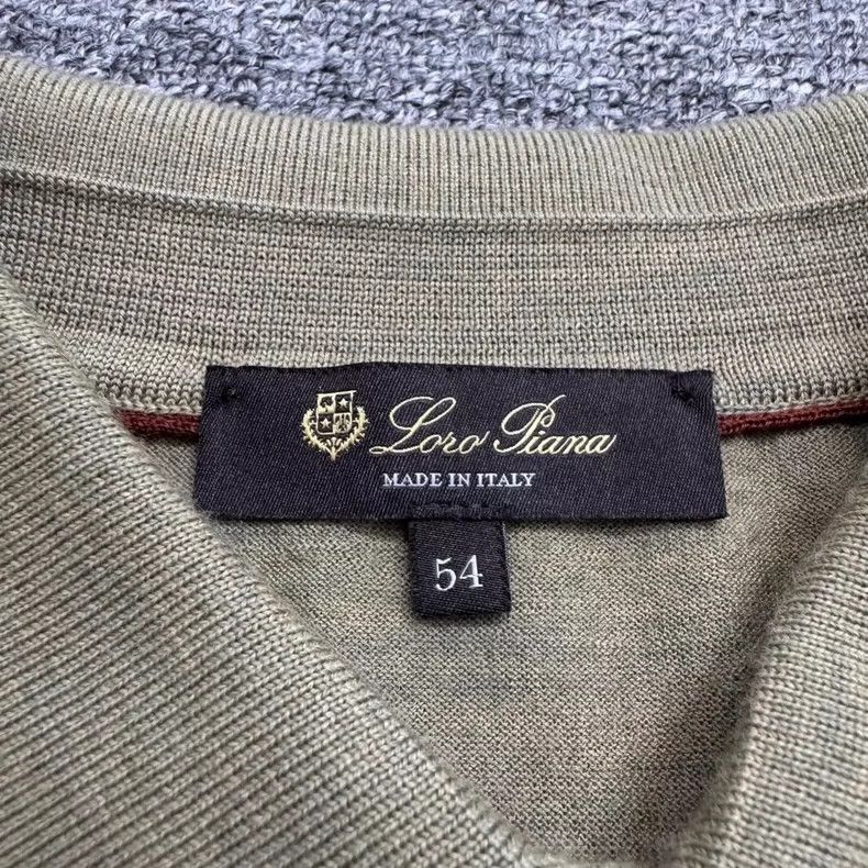 Loro Piana LORO PIANA Wool polo shirt Size XXL / US 16-18 / IT 52-54 - 3 Thumbnail