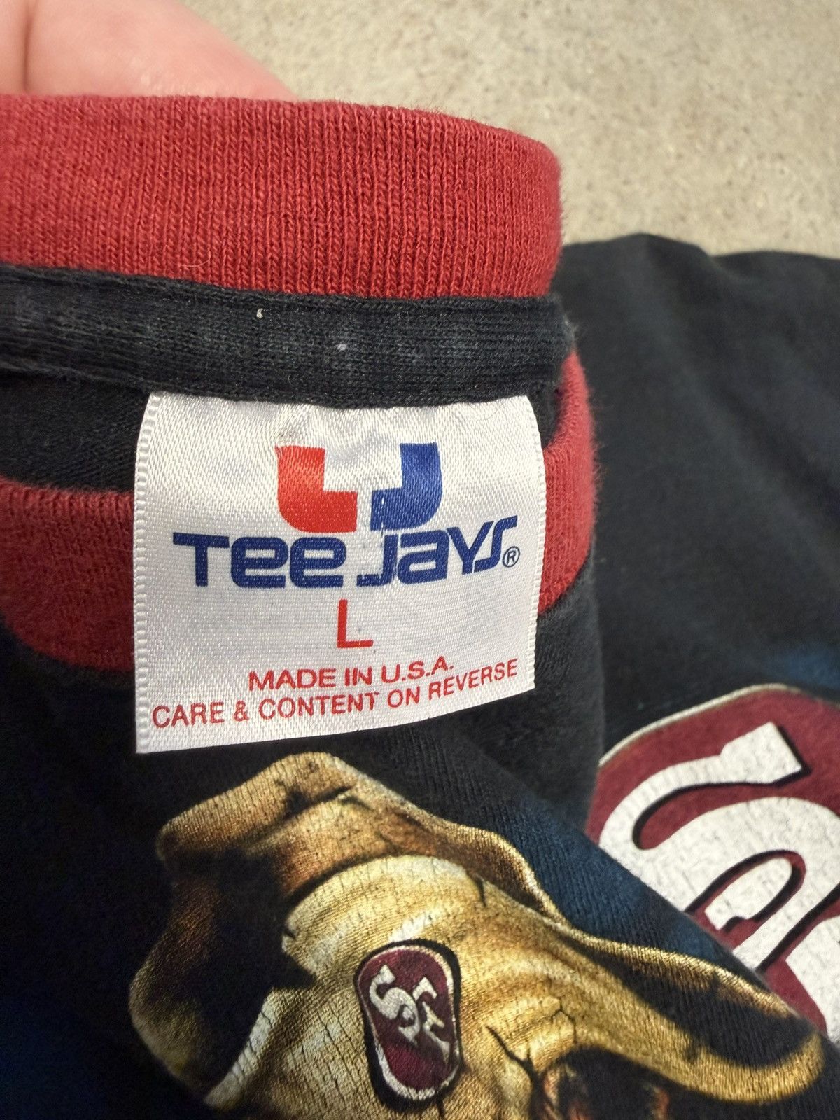 TEE JAYS VTG 90's Tee Jays San Francisco 49ers Sourdough Sam Shirt Size US L / EU 52-54 / 3 - 3 Thumbnail