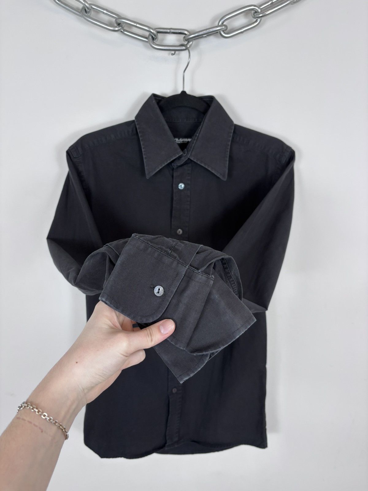 Dolce & Gabbana Dolce & Gabbana Vintage Men’s Button Up Long Sleeve Shirt Size US M / EU 48-50 / 2 - 6 Thumbnail