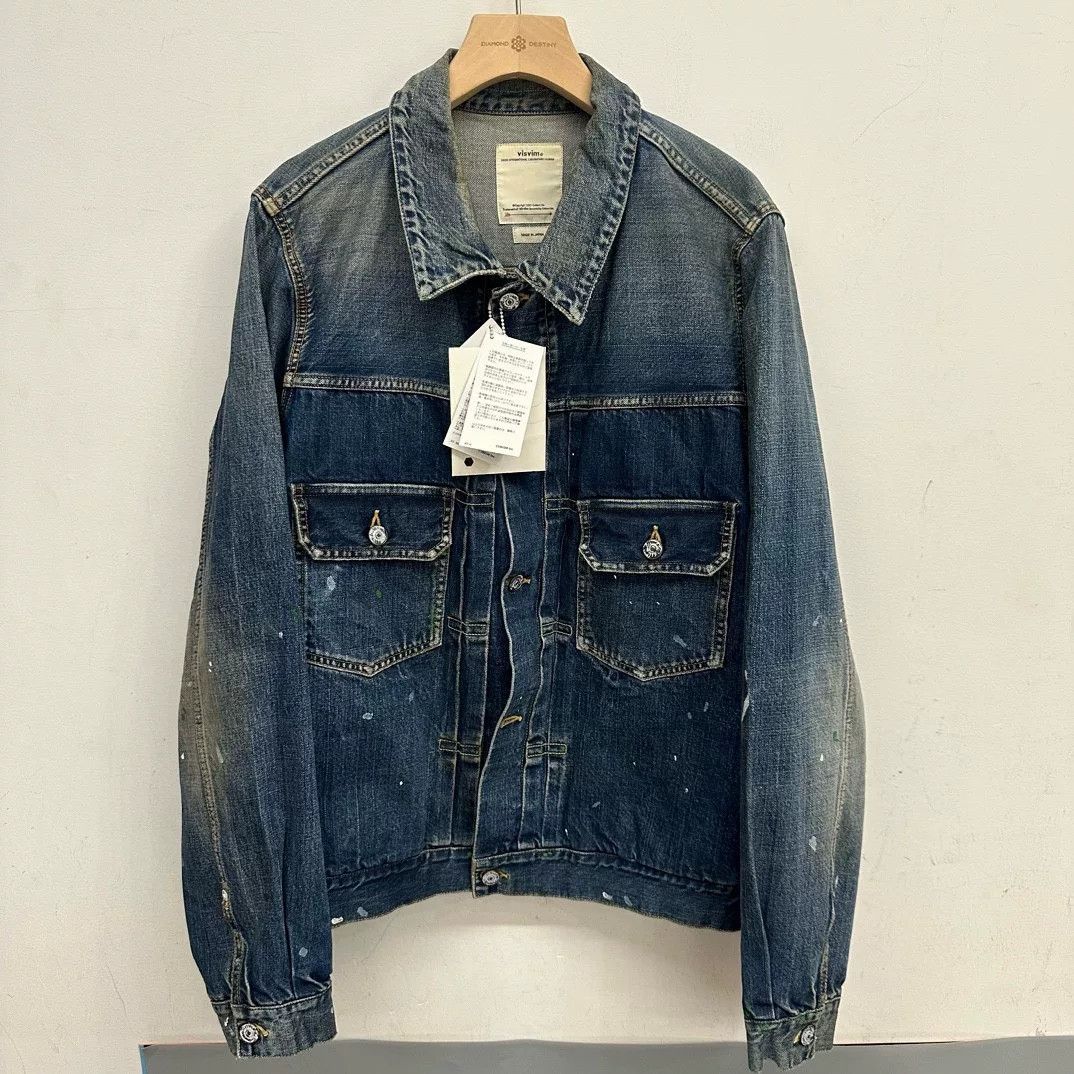 Visvim VISVIM GREASE MONKEY COAT DRY DENIM | Grailed