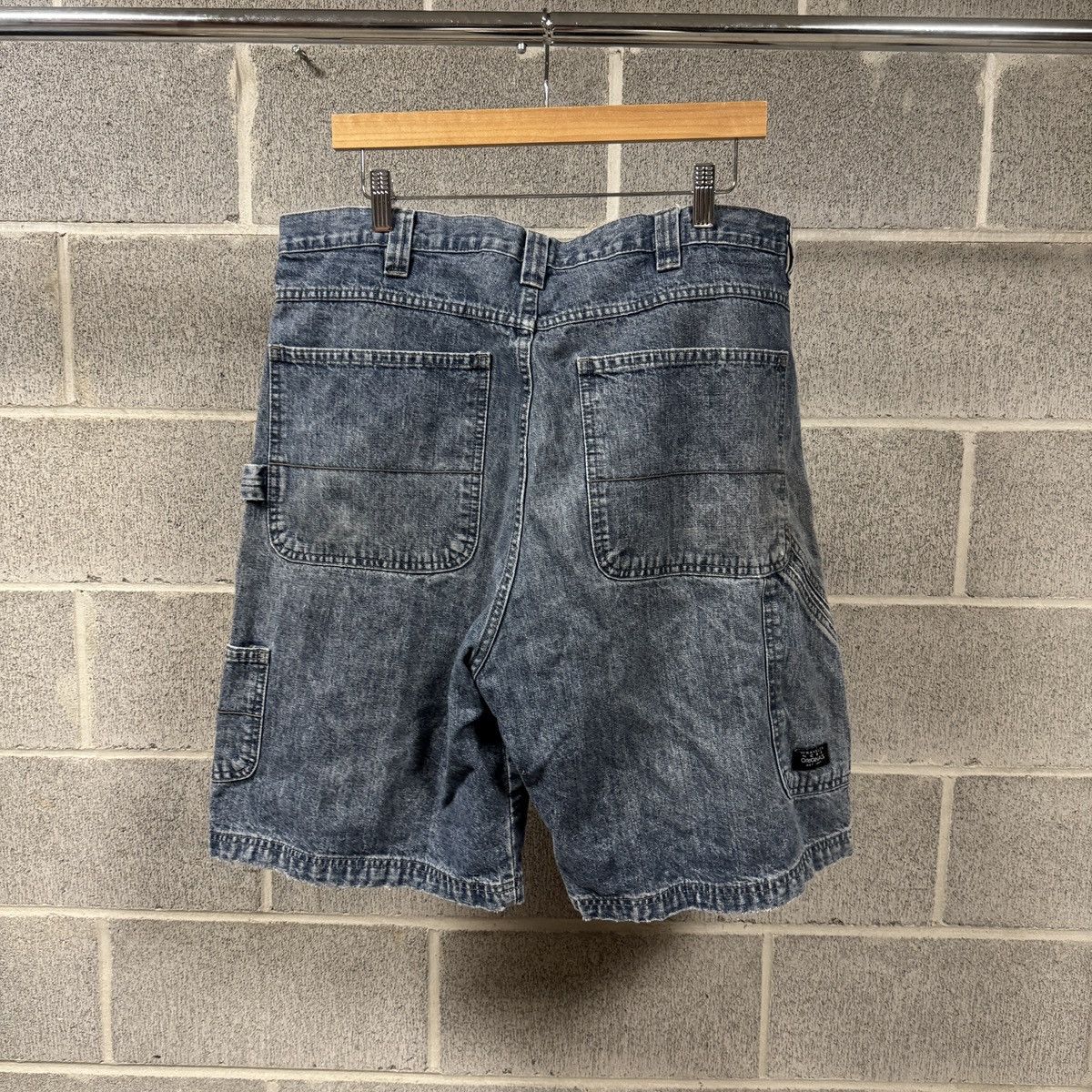 Vintage Thrashed Faded Distressed Denim Shorts ERD Grunge Chrome Size US 36 / EU 52 - 2 Thumbnail