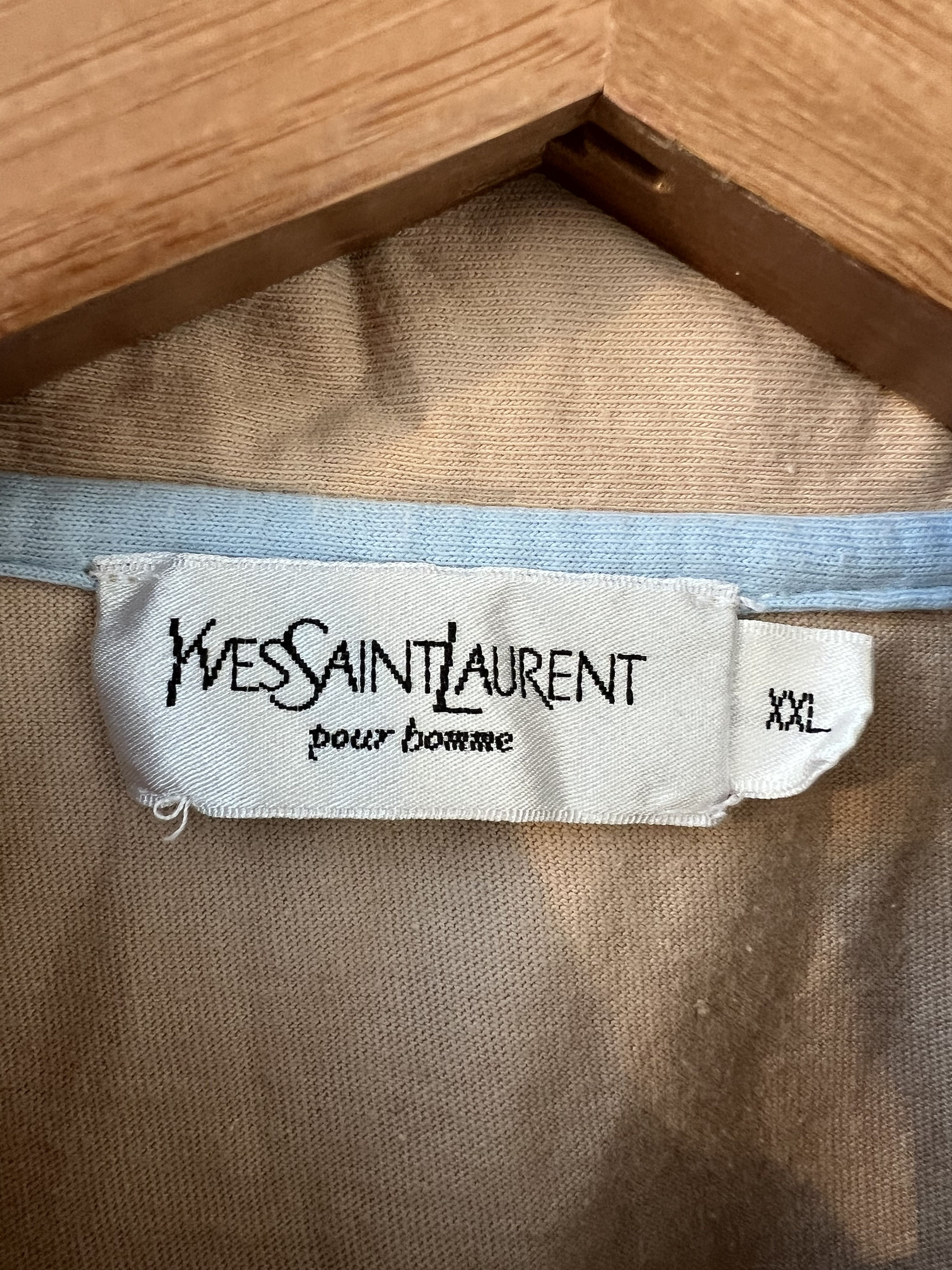 Saint Laurent Paris × Yves Saint Laurent Yves Saint Laurent Polo Shirt Xl-XXL Size US XL / EU 56 / 4 - 4 Thumbnail