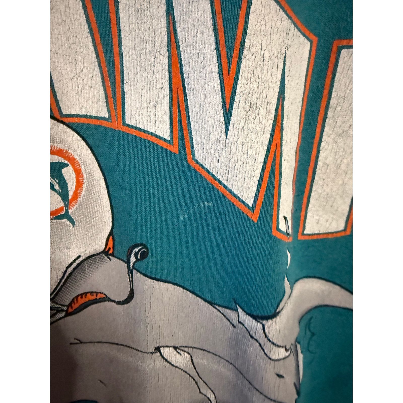 Nutmeg Vintage Miami Dolphins Breakthrough Crewneck Size US XL / EU 56 / 4 - 4 Thumbnail