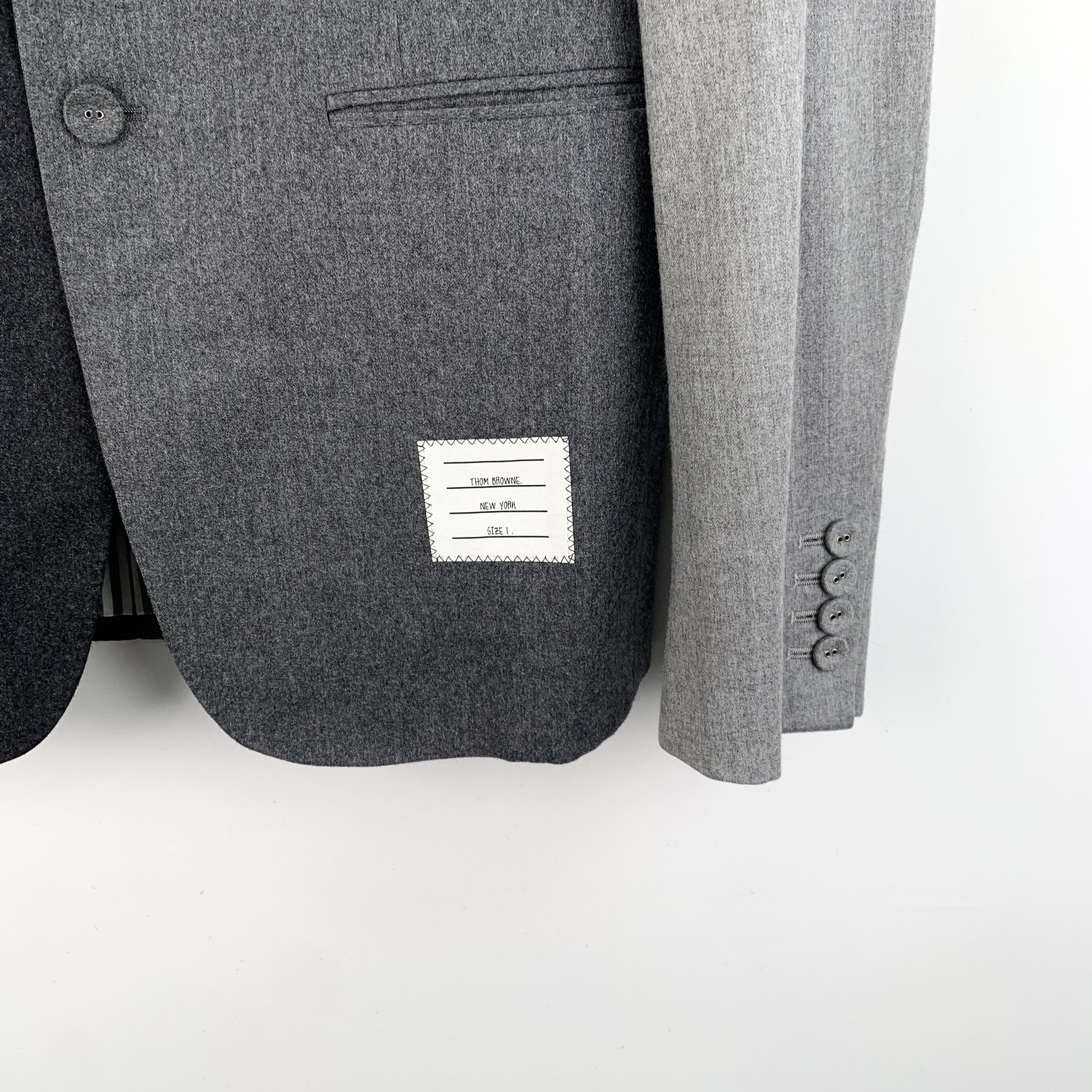 Thom Browne Thom Browne Colorblock Wool Blazer (Size 1) Size 40R - 5 Thumbnail