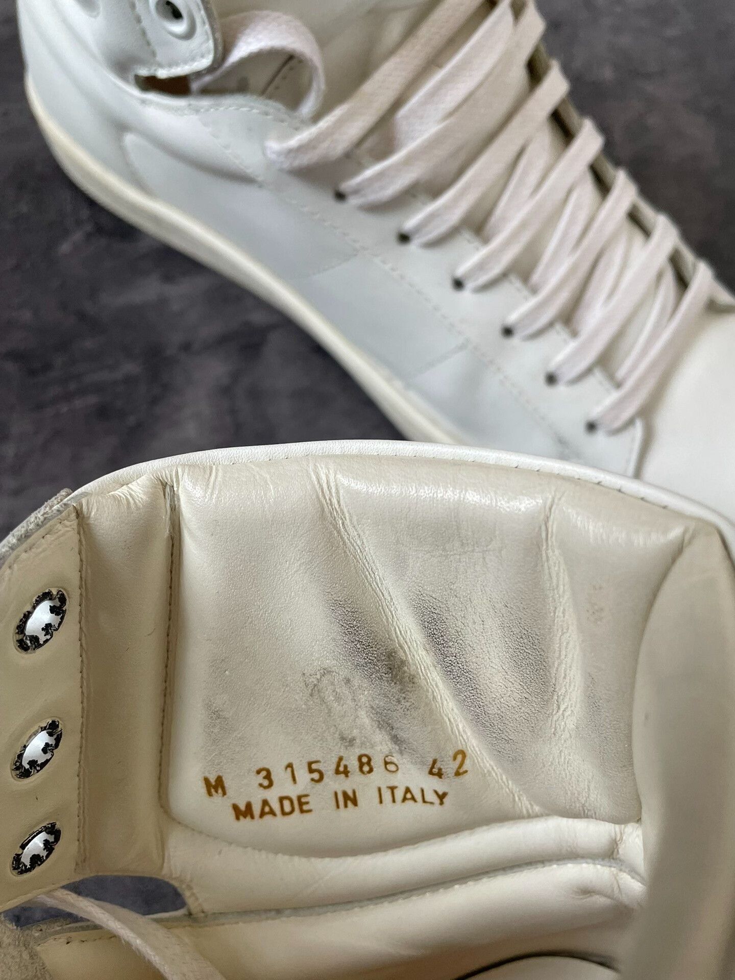 Saint Laurent Paris Saint Laurent High Top White Sneakers SL01. Size US 7 / EU 40 - 7 Thumbnail