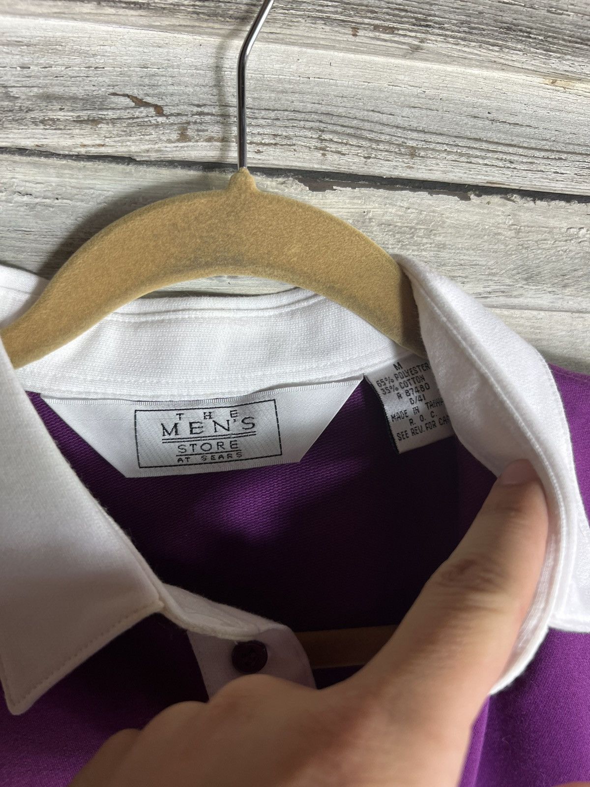 Vintage Vintage 90s Purple Shirt Size US M / EU 48-50 / 2 - 2 Thumbnail