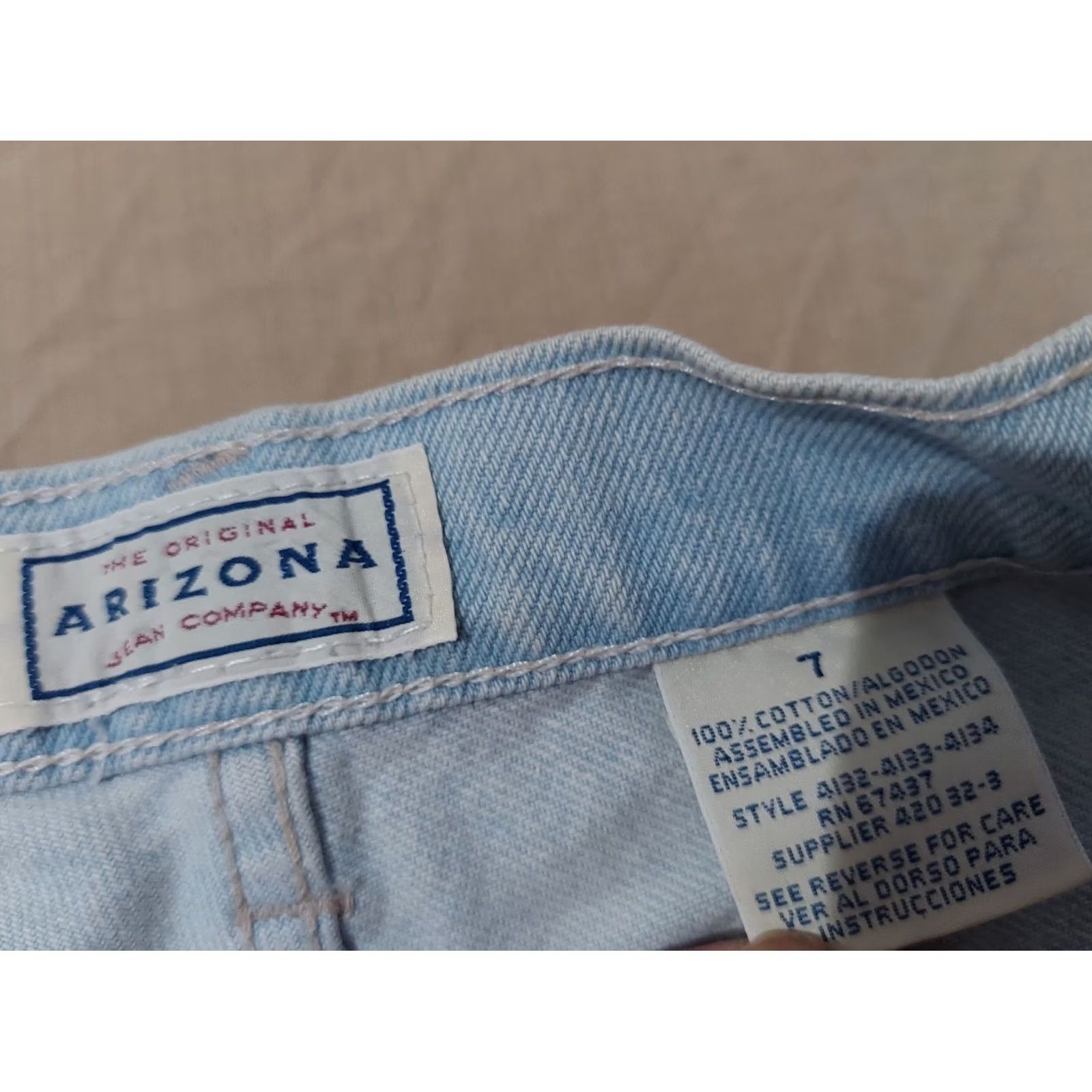 Vintage VINTAGE Arizona Denim Shorts 7 Cotton Jean Womens Size 28" / US 6 / IT 42 - 3 Thumbnail
