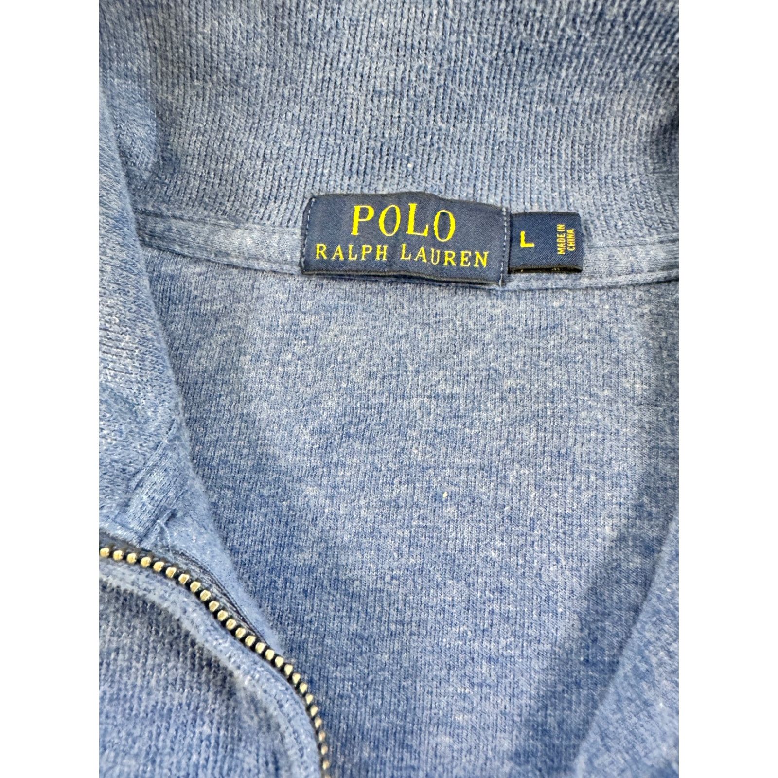 Ralph Lauren Polo Ralph Lauren 1/4 Zip Pullover Mens Large Blue Sweater 100% Cotton 2122 Size US L / EU 52-54 / 3 - 2 Thumbnail