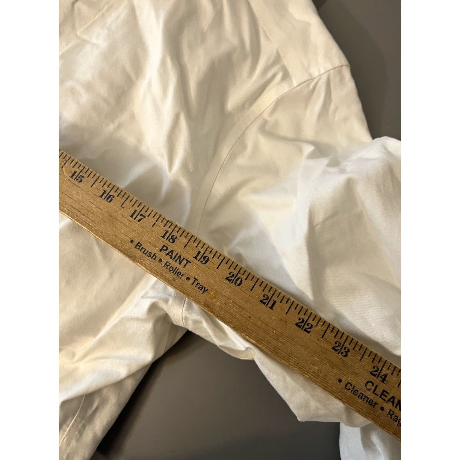Calvin Klein Calvin Klein Infinite Wrinkle Free Mens 16.5 Button Up Long Sleeve Dress White L Shirt Size US XL / EU 56 / 4 - 4 Thumbnail