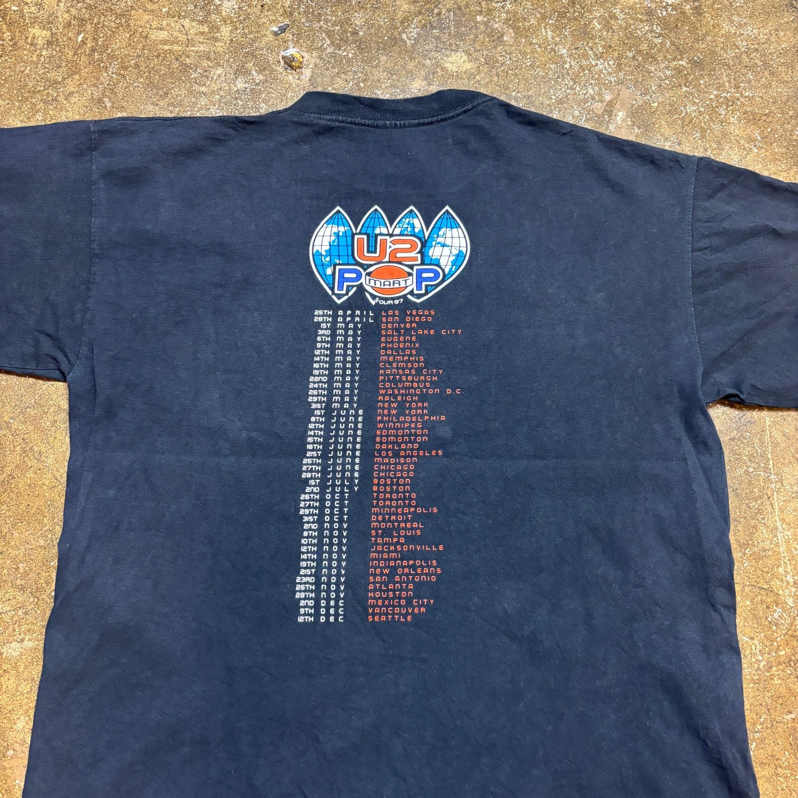 Band Tees × Vintage Vintage U2 Pop Mart 1997 Tour Short Sleeve Shirt Men's Large Size US L / EU 52-54 / 3 - 5 Thumbnail