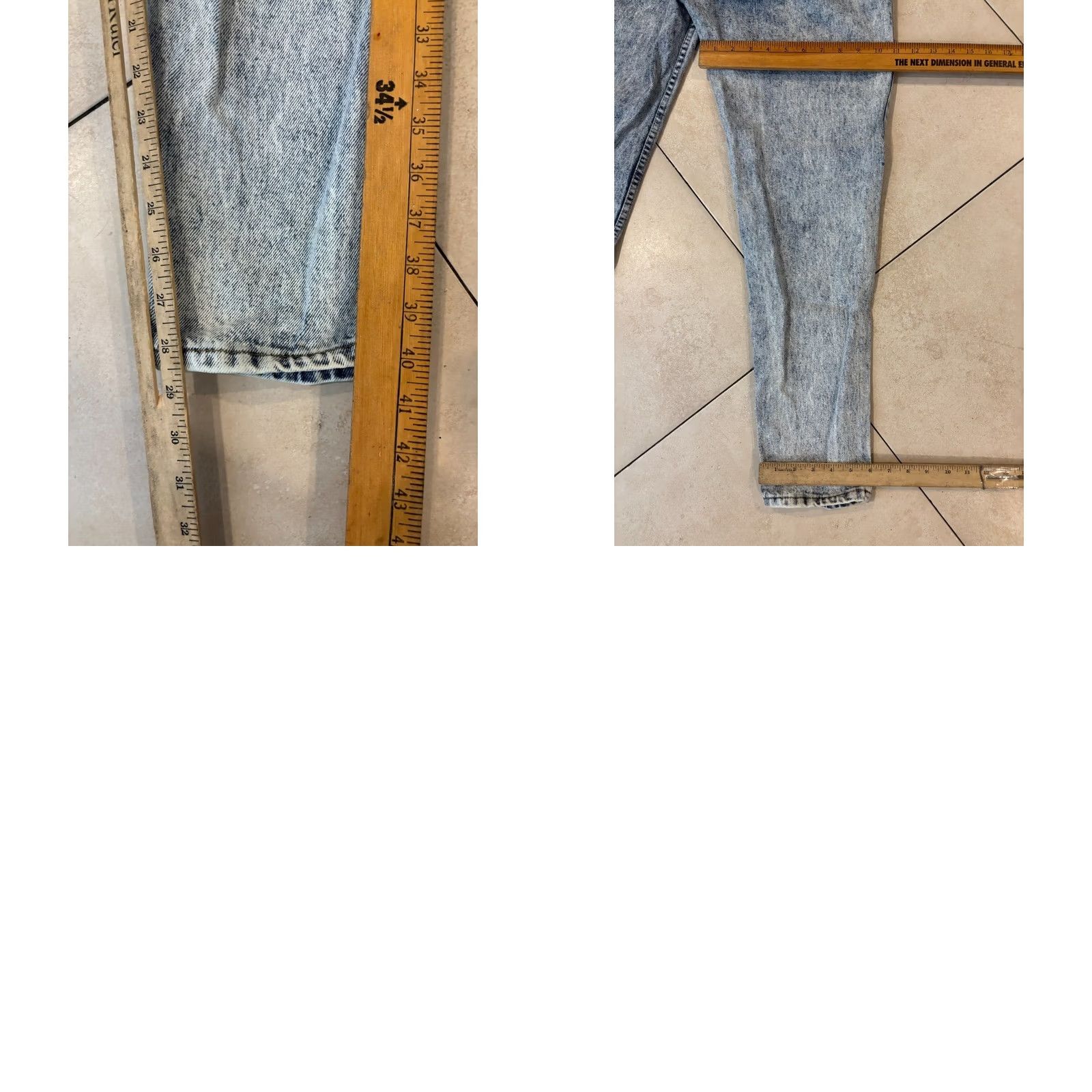 Jordache VINTAGE Jordache Jeans Women's 31x28 Light Wash High Rise Tapered Leg 90s Blue Size 26" / US 2 / IT 38 - 8 Thumbnail
