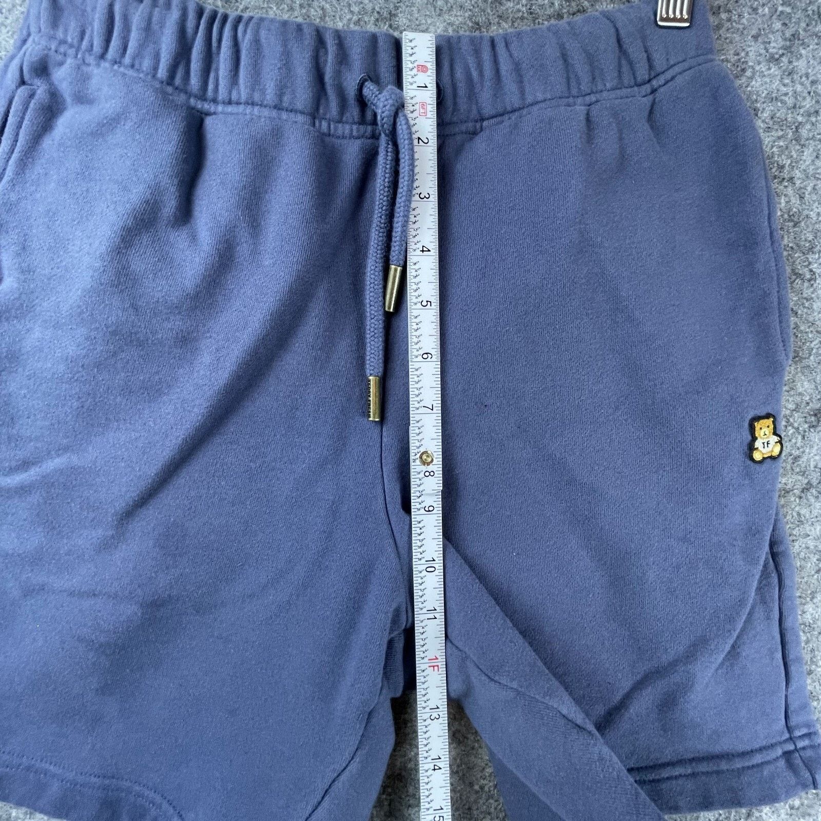 Teddy Fresh Teddy Fresh Sweat Shorts Extra Small Blue Cotton Embroidered Size US 26 / EU 42 - 5 Thumbnail