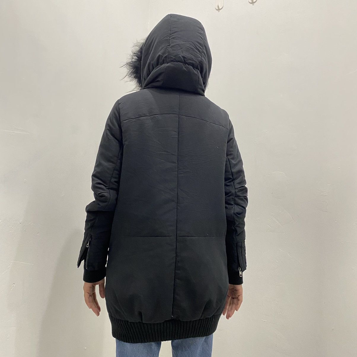If Six Was Nine × Japanese Brand × Le Grande Bleu (L.G.B.) Egoist Black Fur Parka Hooded Jacket Size US M / EU 48-50 / 2 - 14 Thumbnail