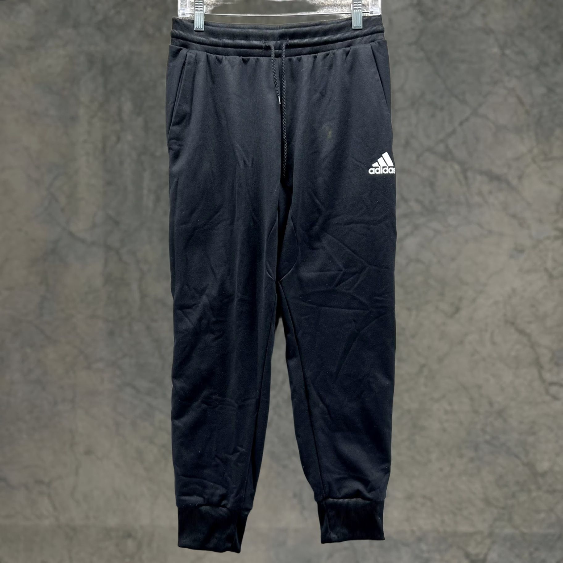 Adidas Adidas Jogger Pants Mens M Black AEROREADY Knit Elastic Waist Athletic Size US 31 - 1 Thumbnail