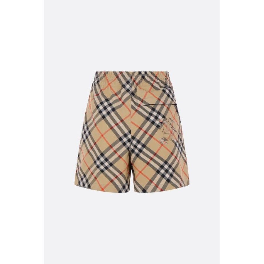 Burberry BURBERRY Beige Check Technical Fabric Shorts New & Authentic Size 25" / US 0 / IT 36 - 2 Thumbnail