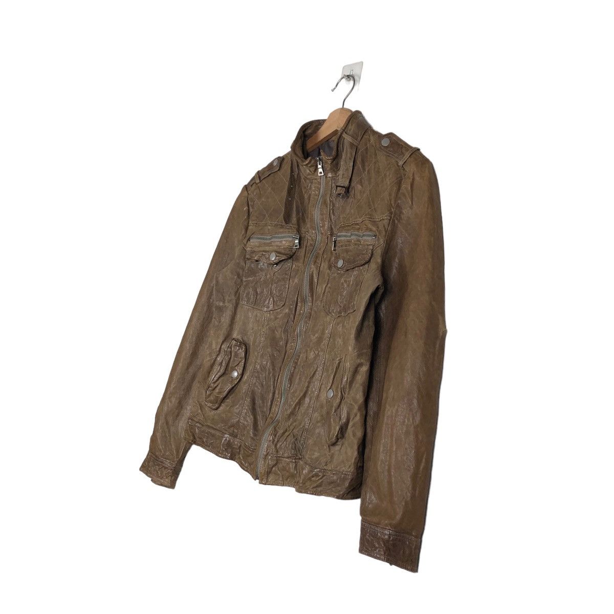 Japanese Brand 🔥Vintage Biker Leather Jacket Multi Pocket Bondage Italy Size US M / EU 48-50 / 2 - 2 Thumbnail