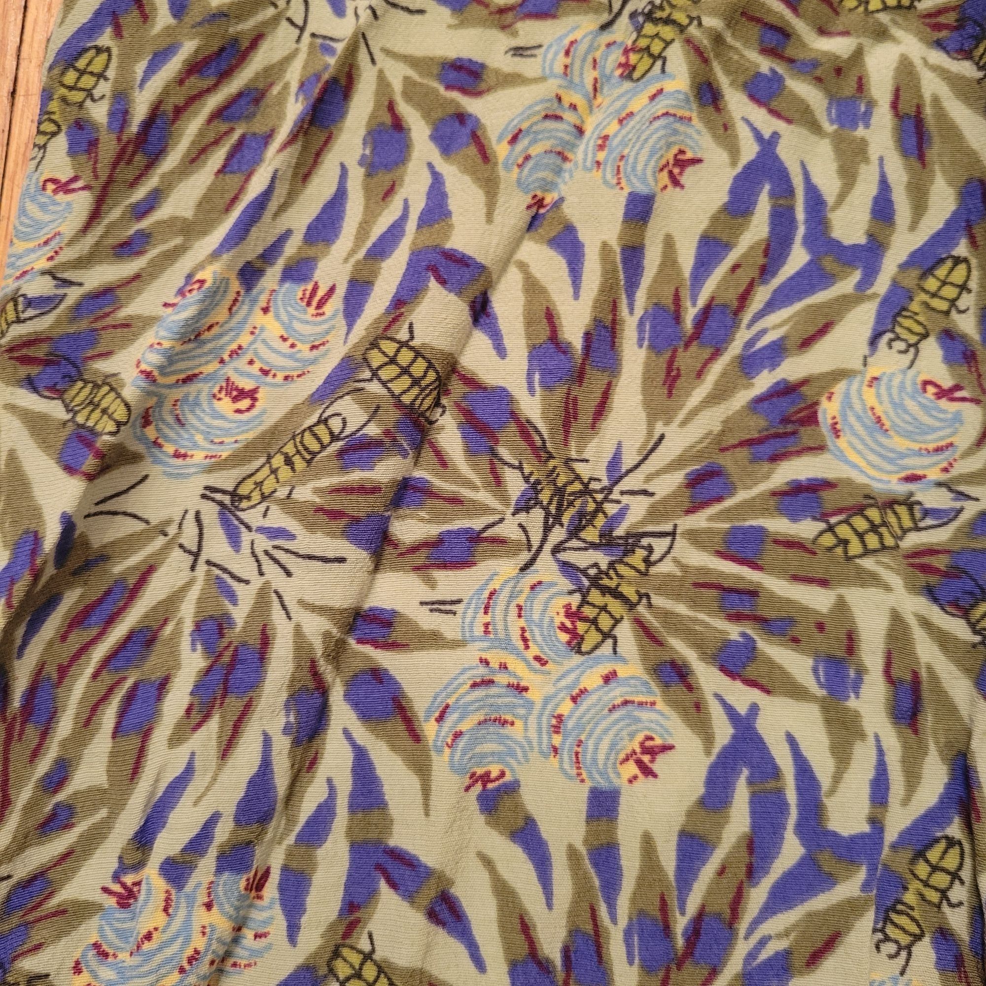 FLAX Flax Jeanne Engelhart M Rayon Floral Print Tie Front Lightwe Size M / US 6-8 / IT 42-44 - 6 Thumbnail