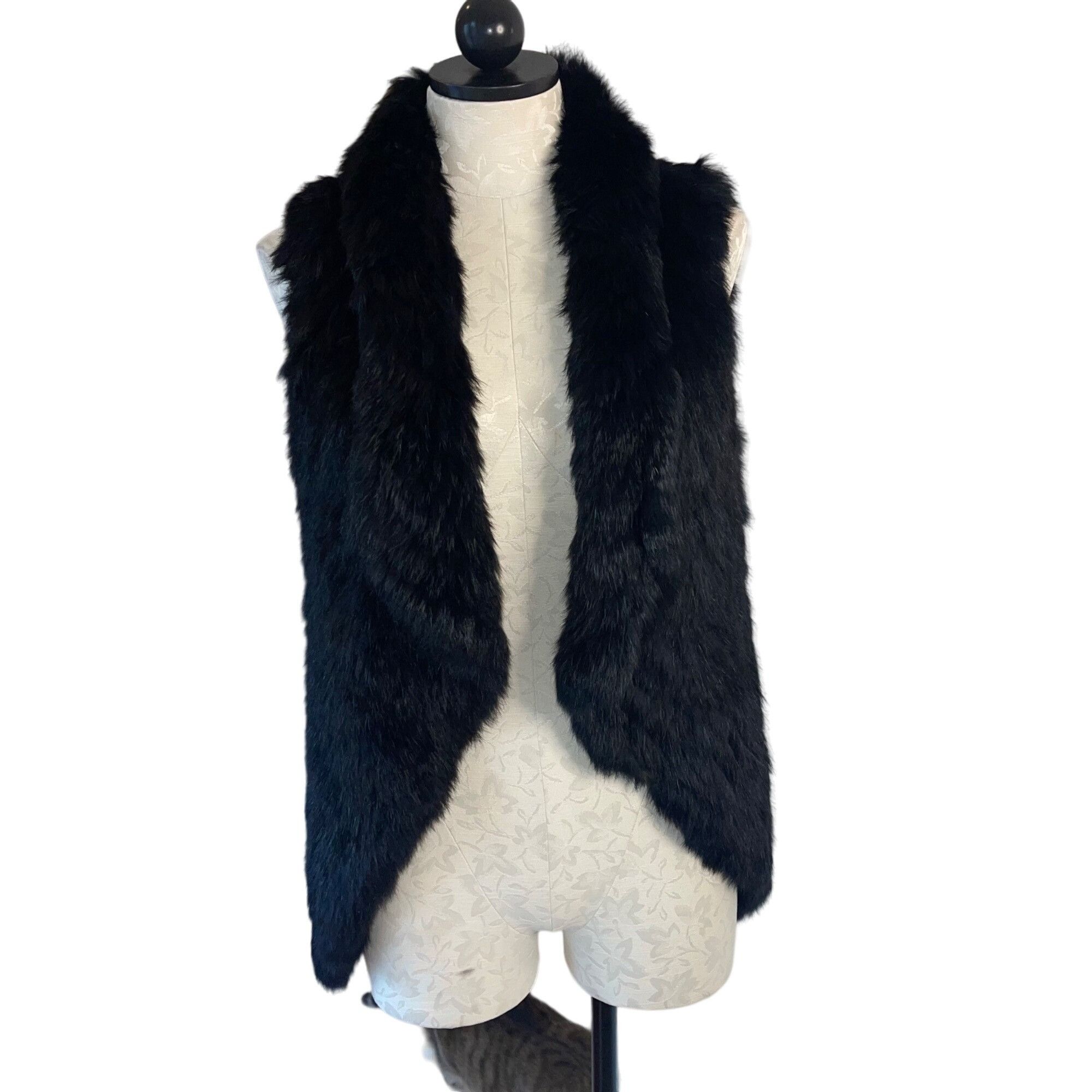 Yves Salomon Yves Salomon Womens Vest Size Small Black Size S / US 4 / IT 40 - 6 Thumbnail