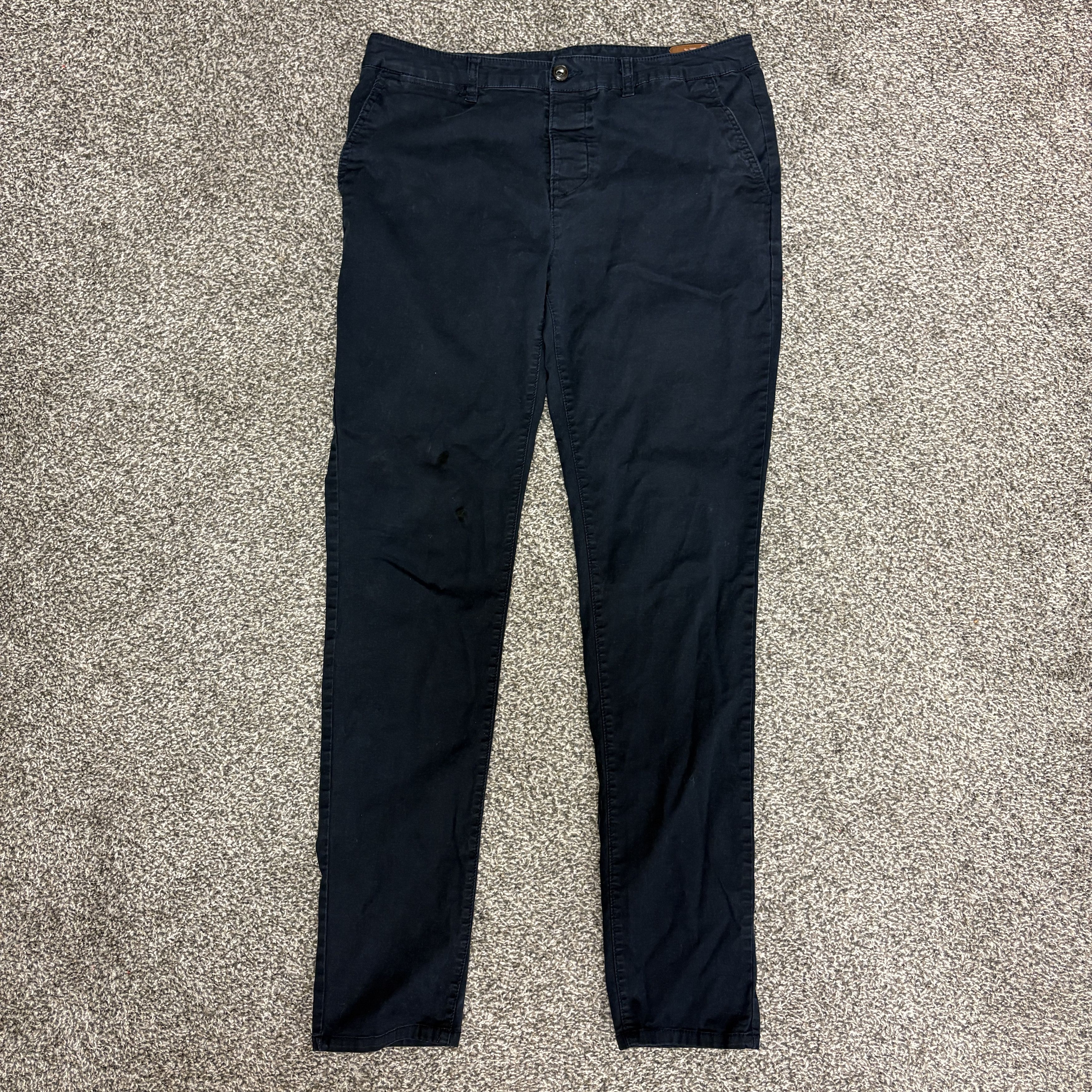 Asos ASOS Skinny Chinos Navy Blue, Size 34x34 Size US 34 / EU 50 - 1 Thumbnail