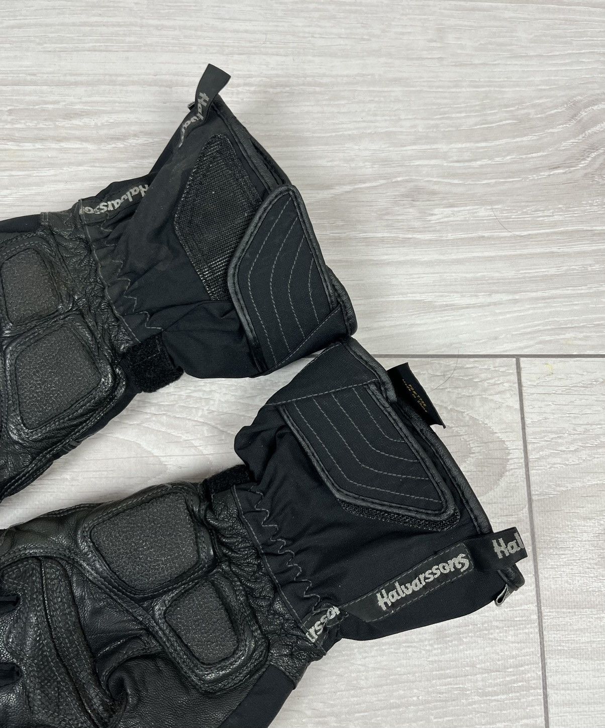 Vintage Halvarssons Leather Cordura Motorcycle Mens Gloves Size ONE SIZE - 7 Thumbnail