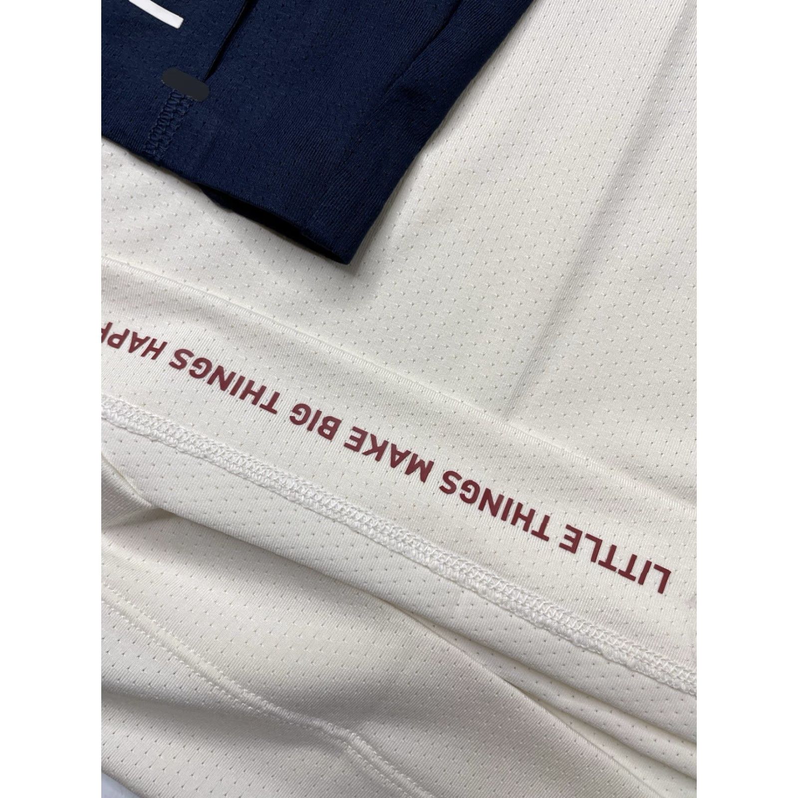 Rhone Rhone Peloton Quarter Zip Navy White Performance Shirt L Mens Raglan Sleeve Ivory/White Zip Activewear Size US L / EU 52-54 / 3 - 7 Thumbnail