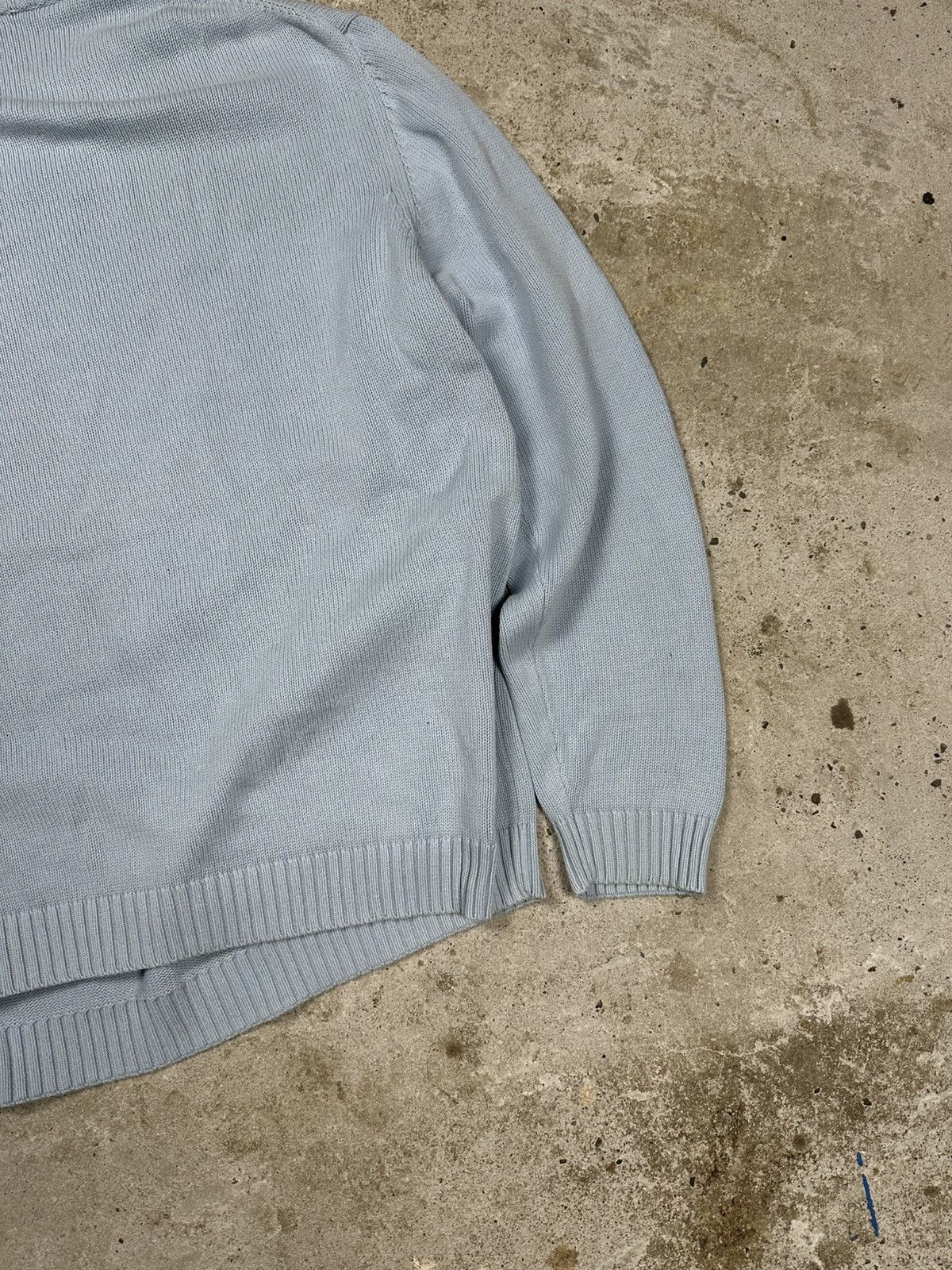Yves Saint Laurent Vintage 90s Yves Saint Laurent Baby Blue Sweater Jumper Knit Size US XL / EU 56 / 4 - 11 Thumbnail