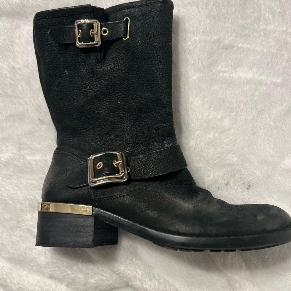 Vince Camuto Vince Camuto black suede biker type boot. Size 7 Size US 7 / IT 37 - 1 Thumbnail
