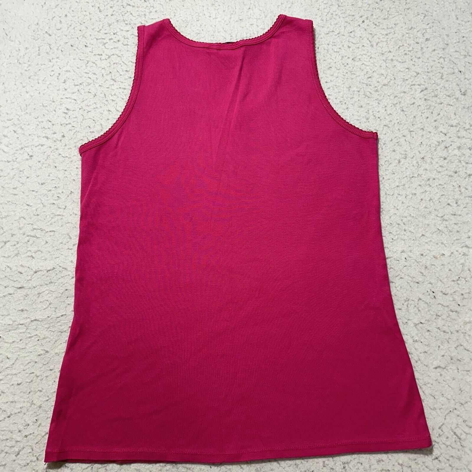 Lands' End Vintage Lands’ End Medium (10-12) Tank Top Hot Pink Shirt Size M / US 6-8 / IT 42-44 - 10 Thumbnail
