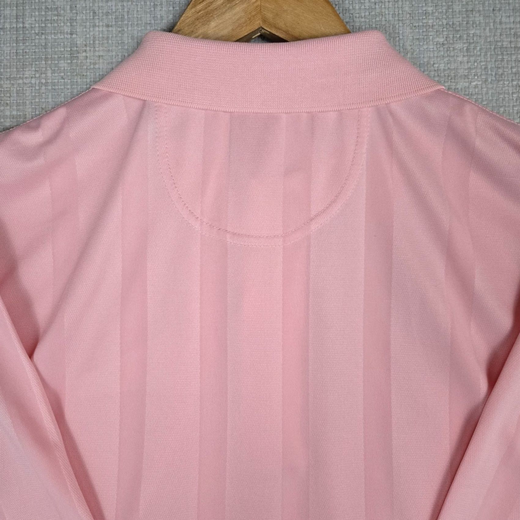 Vintage Point o Woods Shirt Mens M Pink MICHIGAN Stripe Polo Size Poly Bamboo Size US M / EU 48-50 / 2 - 6 Thumbnail