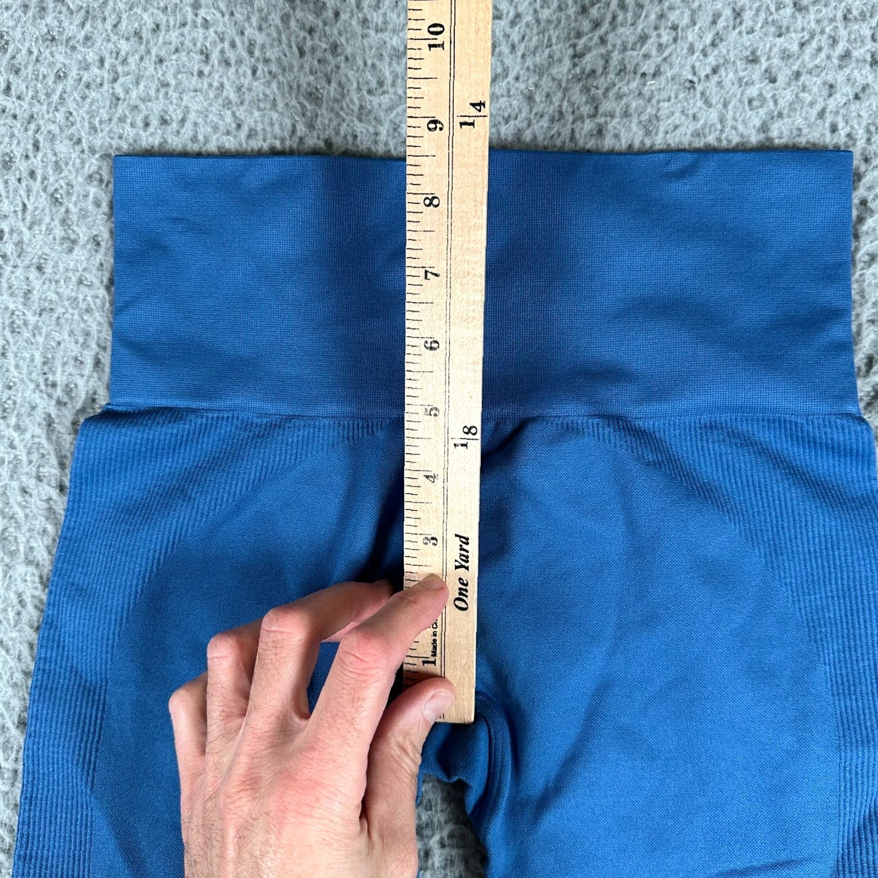 Vintage SET Active Leggings Womens Small Blue Ribbed Activewear Size 28" / US 6 / IT 42 - 4 Thumbnail