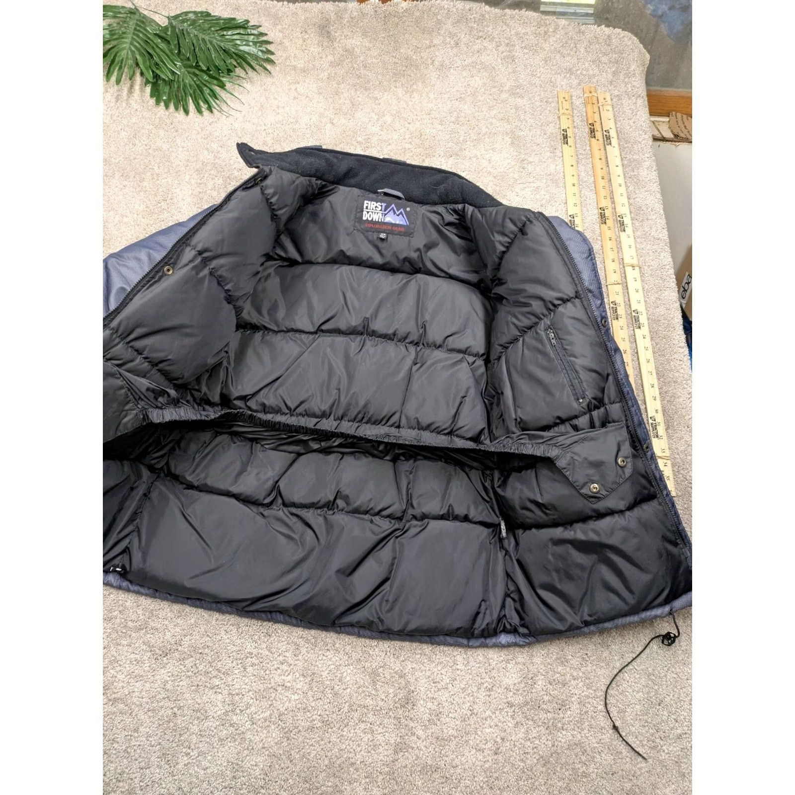 Vintage VINTAGE First Down Parka Jacket Mens Medium Gray Goose Down Hiking Gorpcore Y2K Size US M / EU 48-50 / 2 - 5 Thumbnail