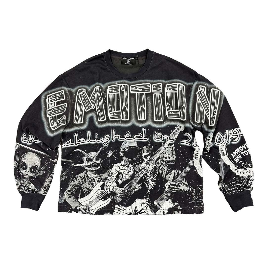 Other Mixed Emotions Astro Long Sleeve Black Tee Size US L / EU 52-54 / 3 - 1 Thumbnail