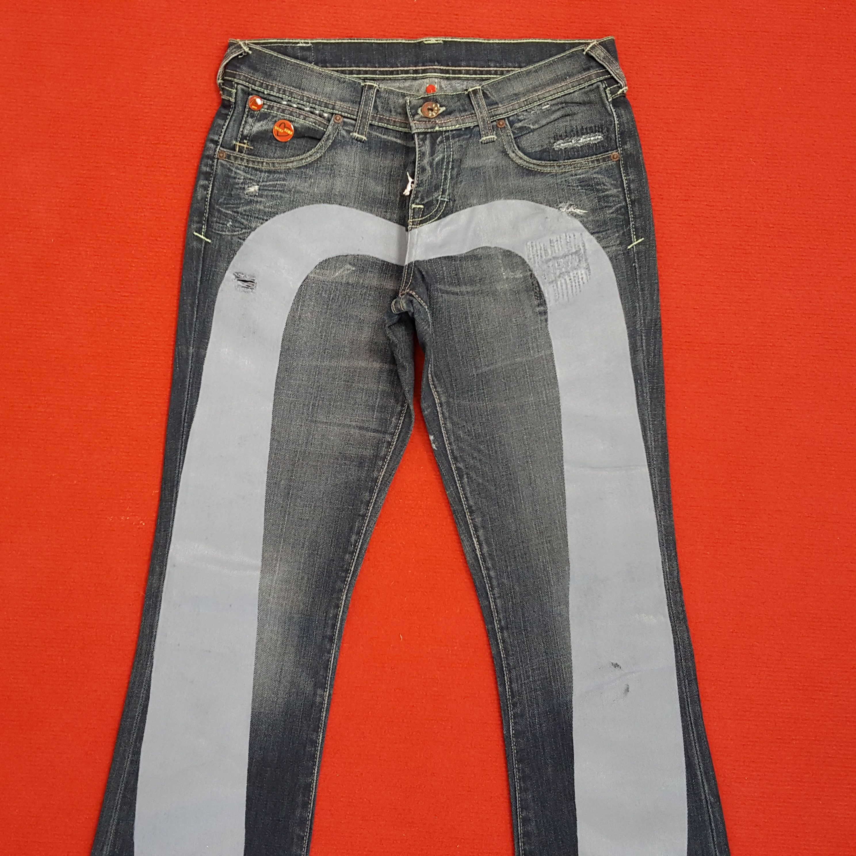 Evisu × Puma × Vintage Evisu X Puma Japanese Brand Custom Daicock Style Jeans Size 30" / US 8 / IT 44 - 2 Thumbnail