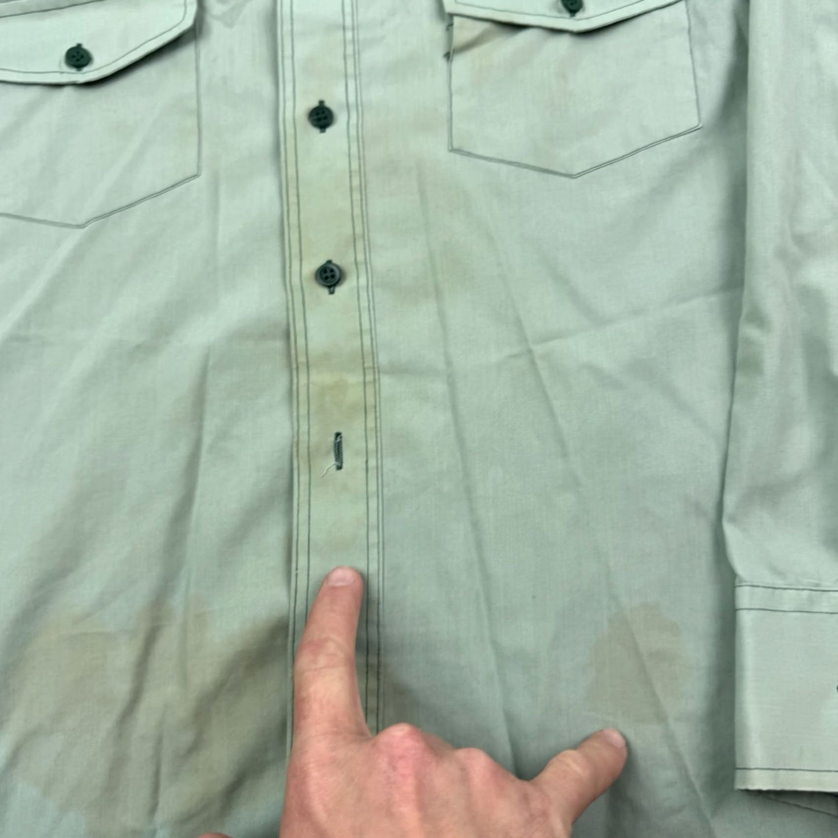 Vintage VINTAGE Bradford Western Button-Up Shirt Adult Large Green 70s Cowboy Mens Size US L / EU 52-54 / 3 - 3 Thumbnail