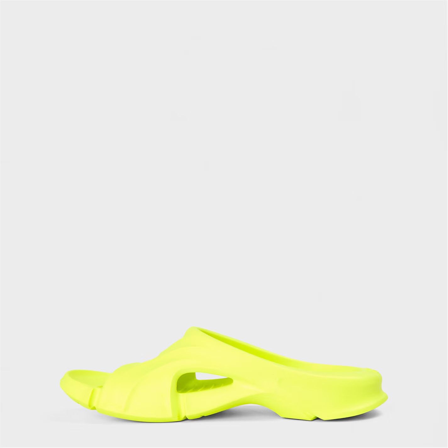 Balenciaga o1g2r1mq0226 Mold Rubber Slides in Fluo Yellow Size US 11 / EU 44 - 2 Thumbnail