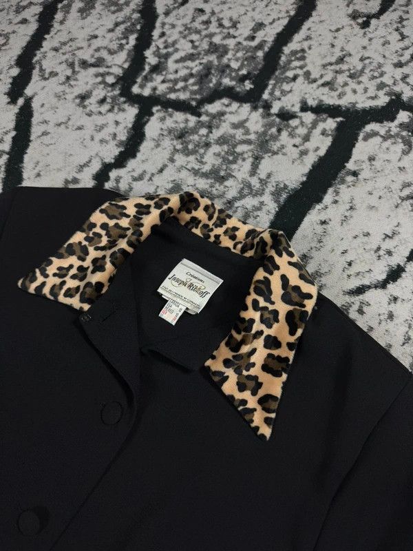Joseph Ribkoff Joseph Ribkoff black leopard jacket 38 glamour Size XS / US 0-2 / IT 36-38 - 3 Thumbnail