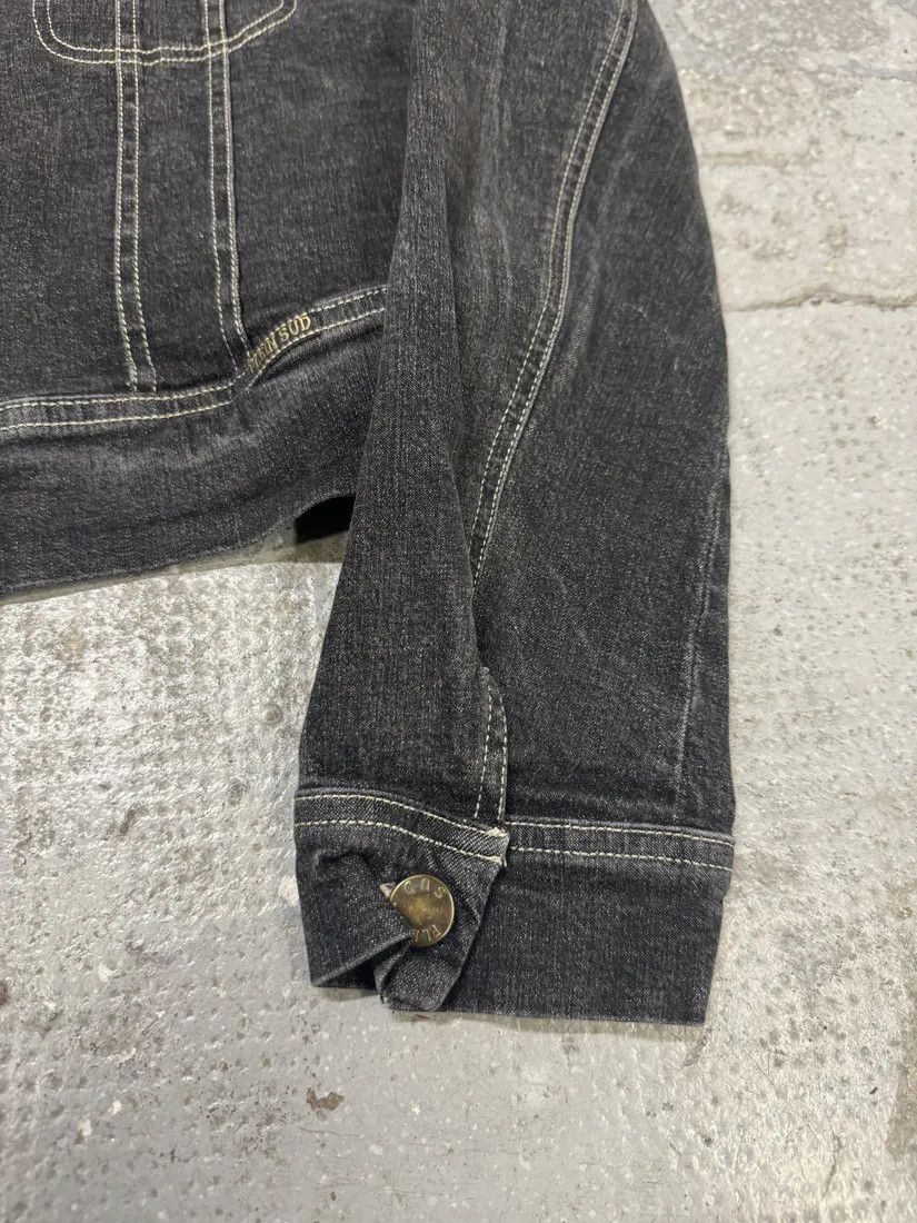 Vintage 2000s Plein Sud Cropped Grey Denim Jacket Size S / US 4 / IT 40 - 8 Thumbnail