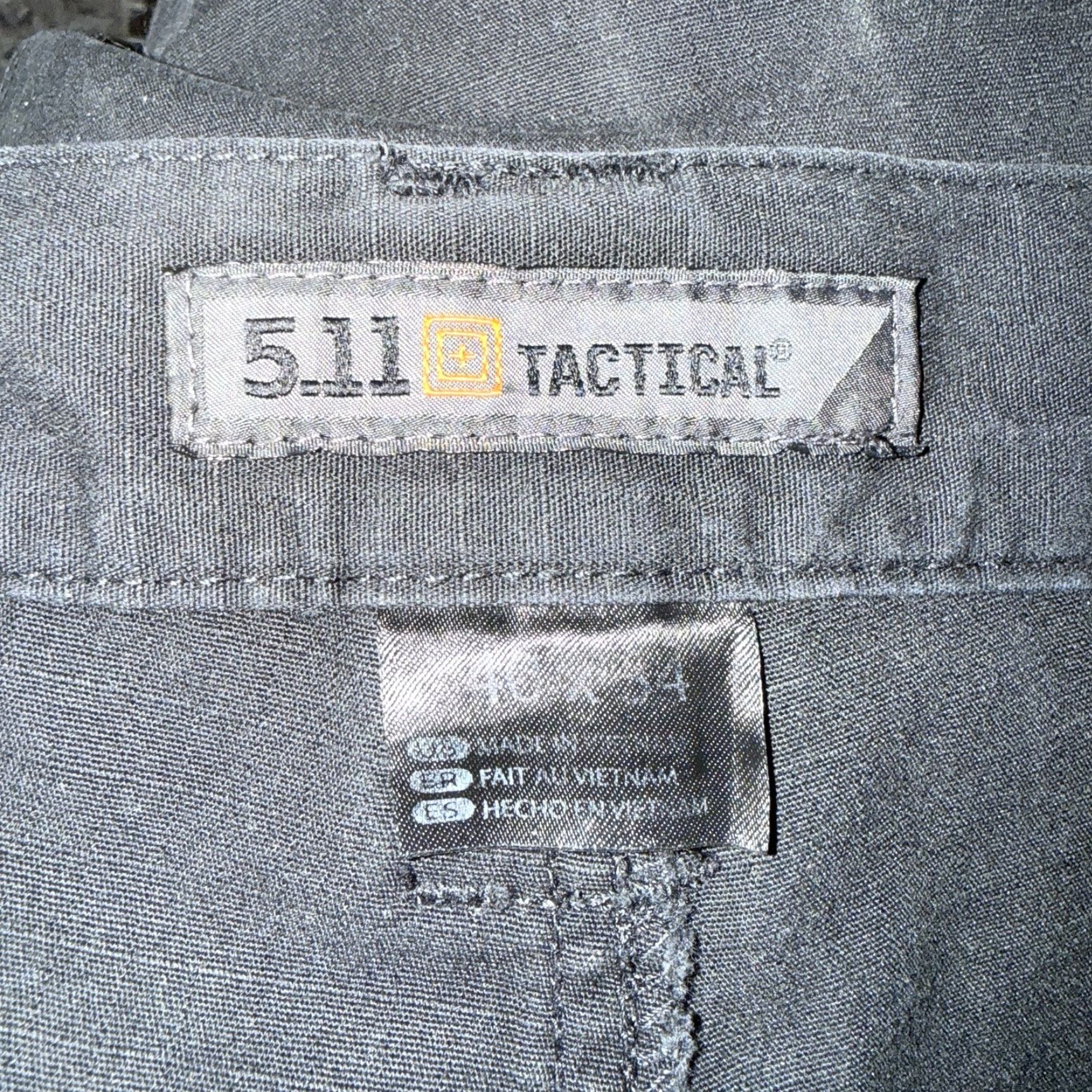 Vintage 5.11 Tactical Black Polyester Blend Tactical Cargo Pants Mens 40x34 Size US 40 / EU 56 - 4 Thumbnail
