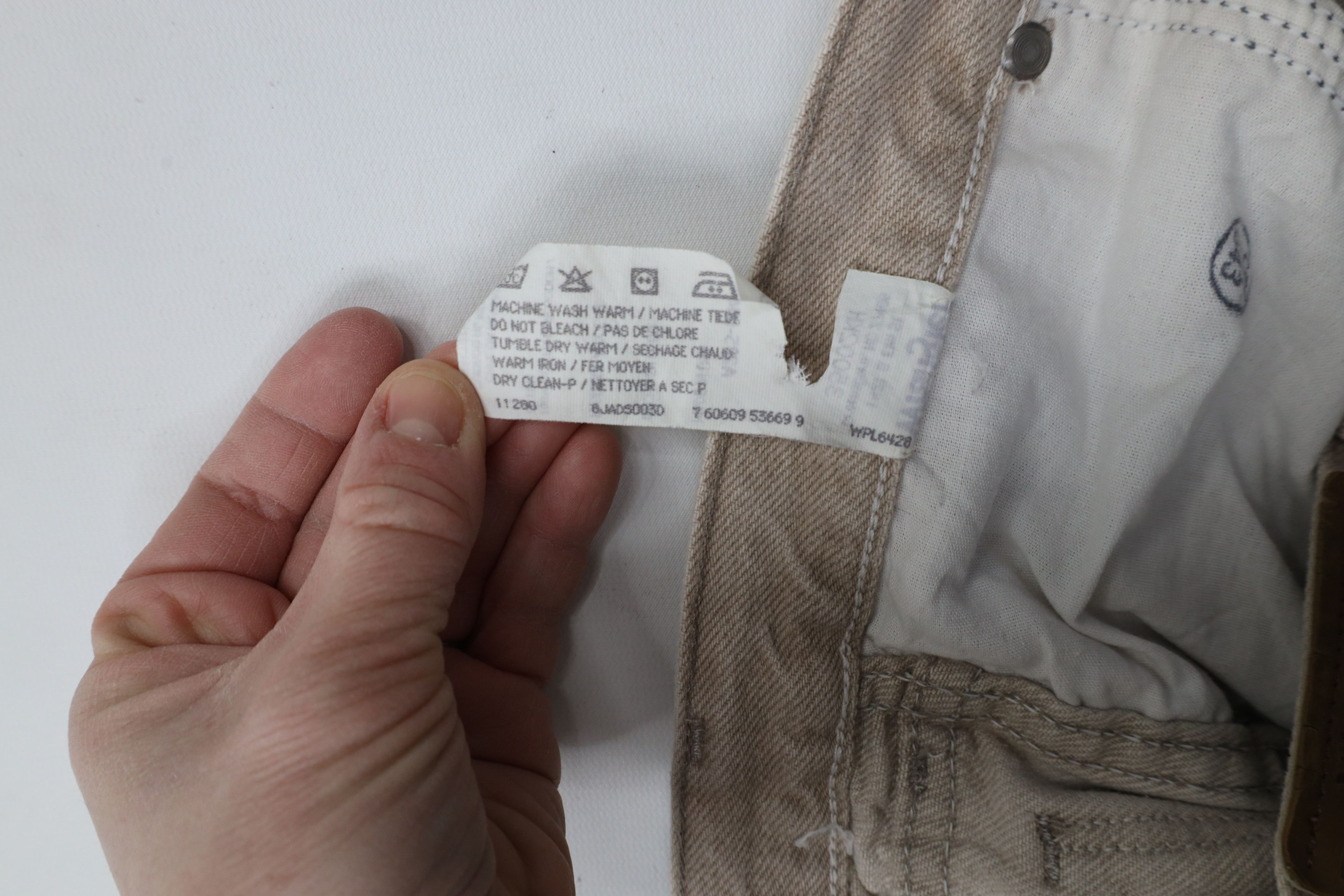 Vintage × Wrangler Vintage 90s Wrangler Fit Tapered Leg Denim Jeans Beige USA Size US 32 / EU 48 - 9 Thumbnail
