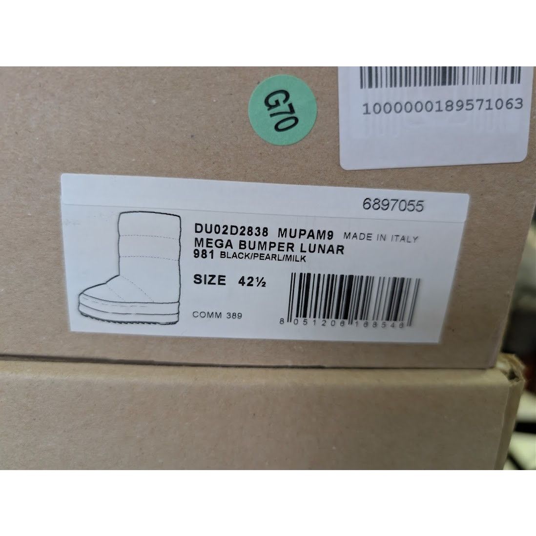 Rick Owens Drkshdw o1rshd1 Mega Bumper Lunar Boots in Black/White Size US 9.5 / EU 42-43 - 23 Thumbnail