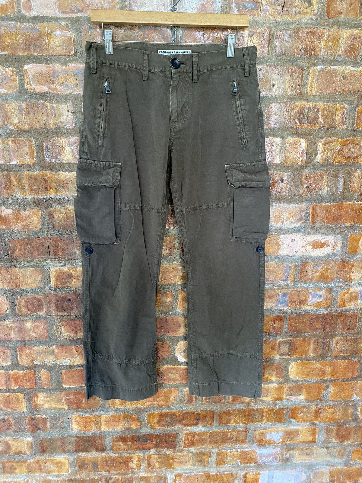 Katharine Hamnett London Vtg Katharine Hamnett London multipocket cargos pants Size US 30 / EU 46 - 2 Thumbnail