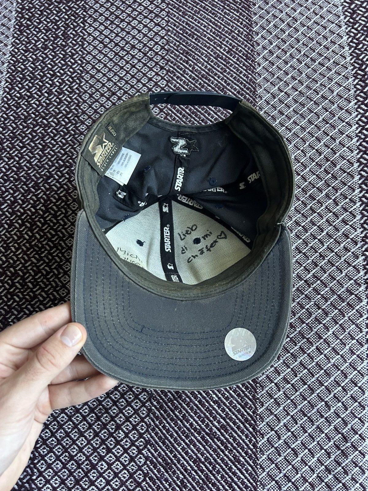 Carhartt Vintage Carhartt Starter Black Label Logo Faded Cap Size ONE SIZE - 6 Thumbnail