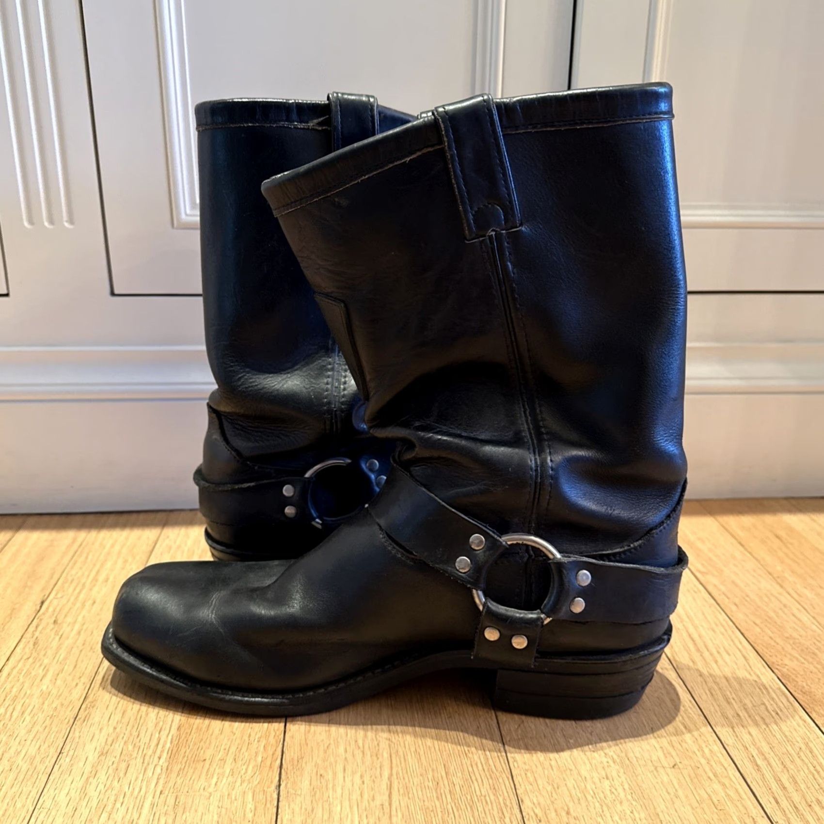 Chippewa Chippewa Harness Motorcycle Biker Boots 12" Black 27868 Men 13 D Leather Vibram Outsole Square Toe Pull On - Biker, Motorcycle, Classic, Moto Shoes Size US 13 / EU 46 - 5 Thumbnail