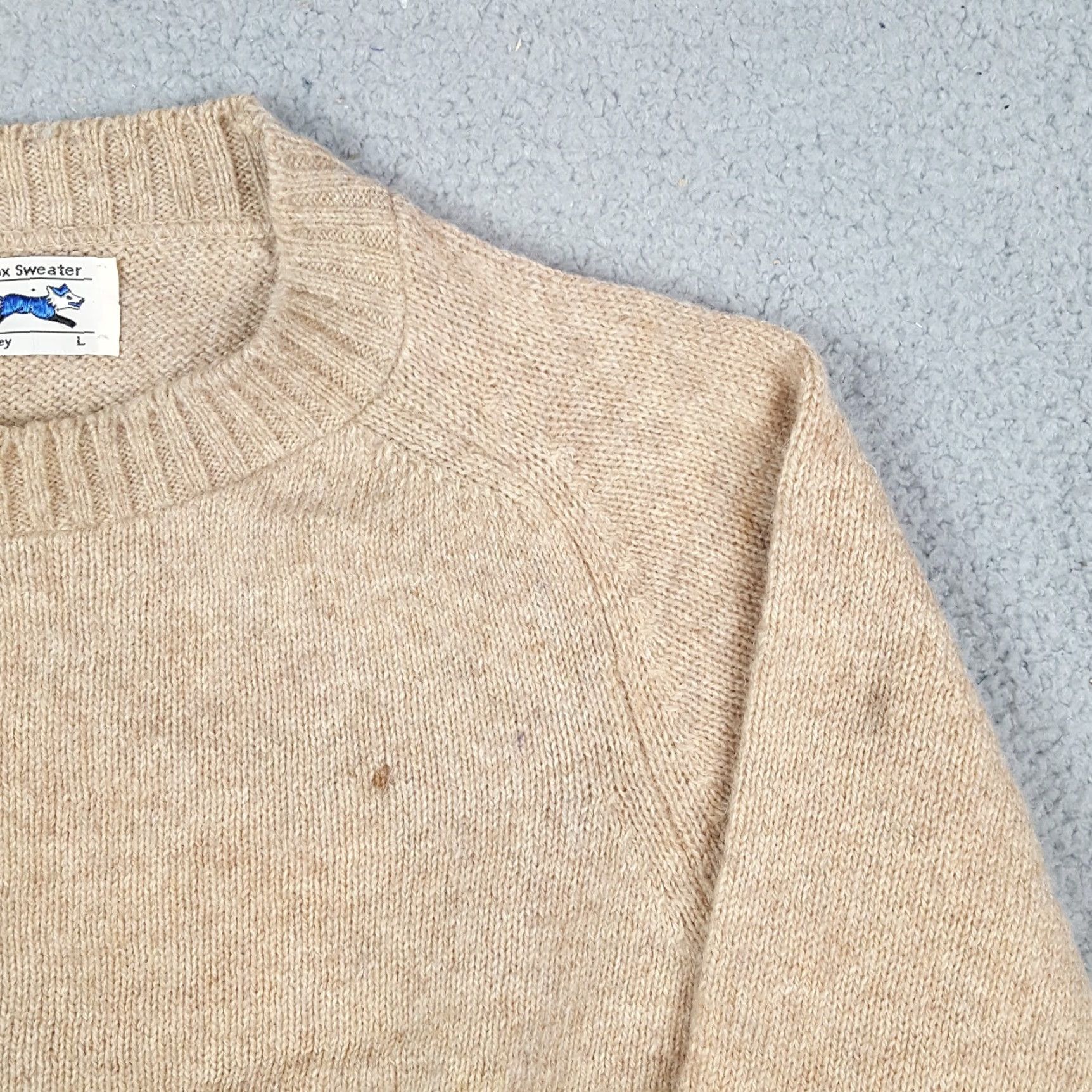 JCPenney Vintage JCPenney 80s Men's Beige Knit Pullover Sweater Size Small Casual Grunge Preppy Fall Winter Size US S / EU 44-46 / 1 - 5 Thumbnail