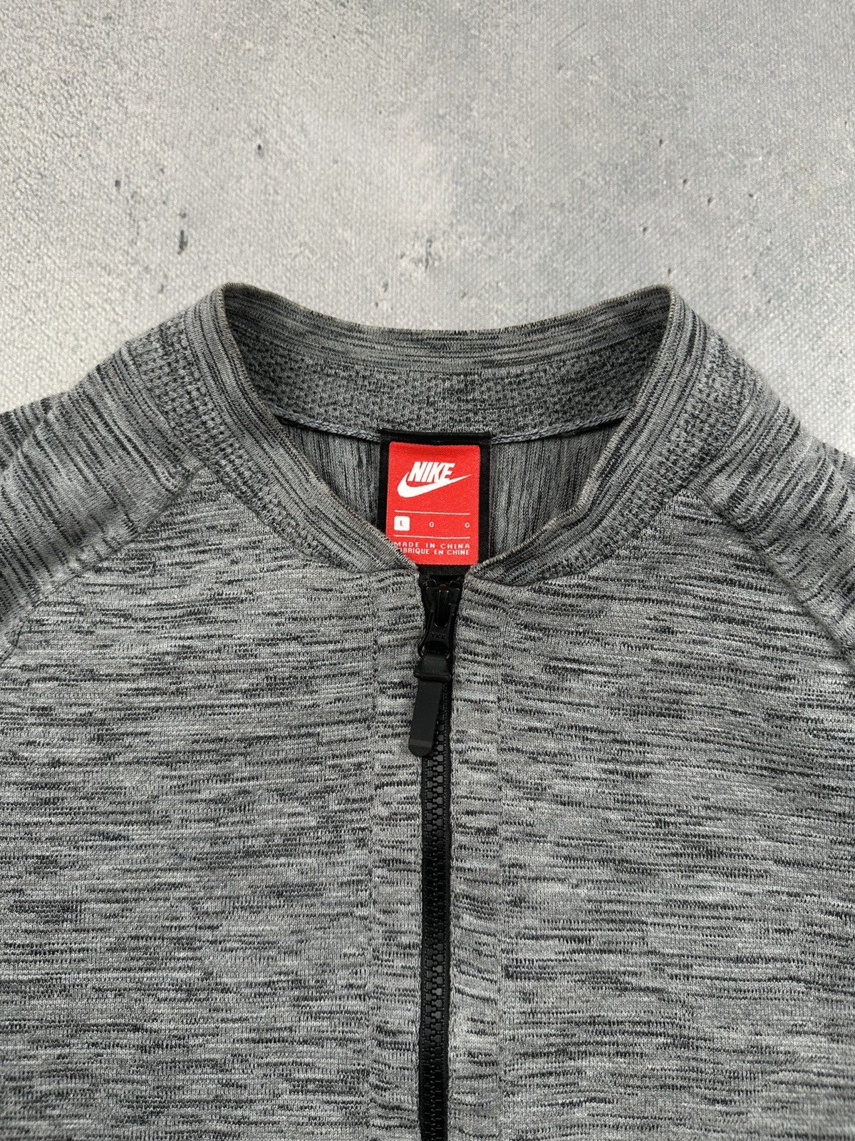 Nike Nike Tech Knit Bomber Jacket Grey Heather Y2K Archive Size L Size US L / EU 52-54 / 3 - 5 Thumbnail