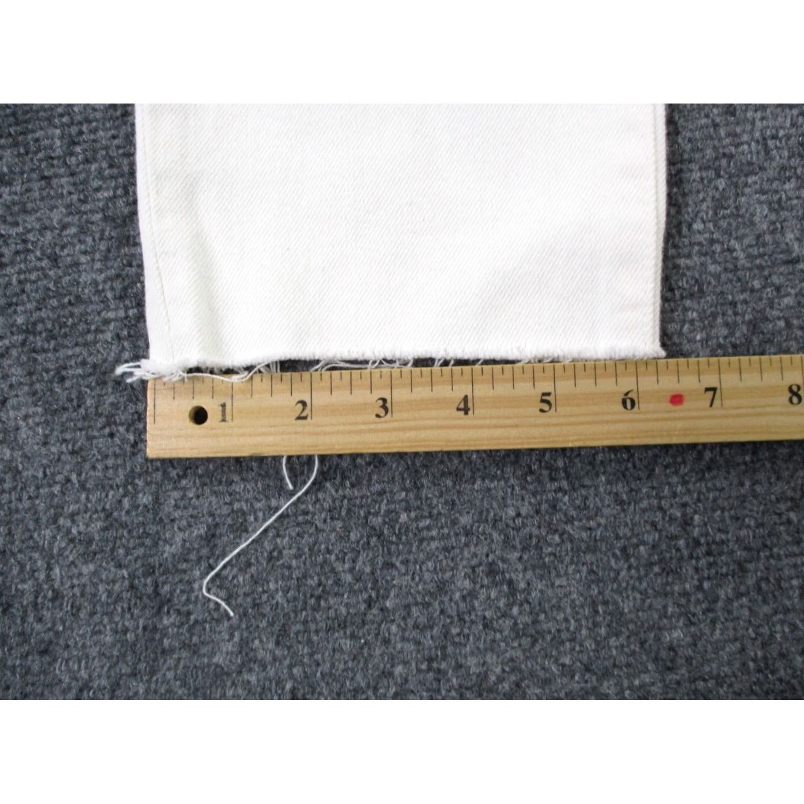 Madewell Madewell Jeans Womens 28 White Denim Mom Straight High Waist Frayed NEW Size 28" / US 6 / IT 42 - 4 Thumbnail