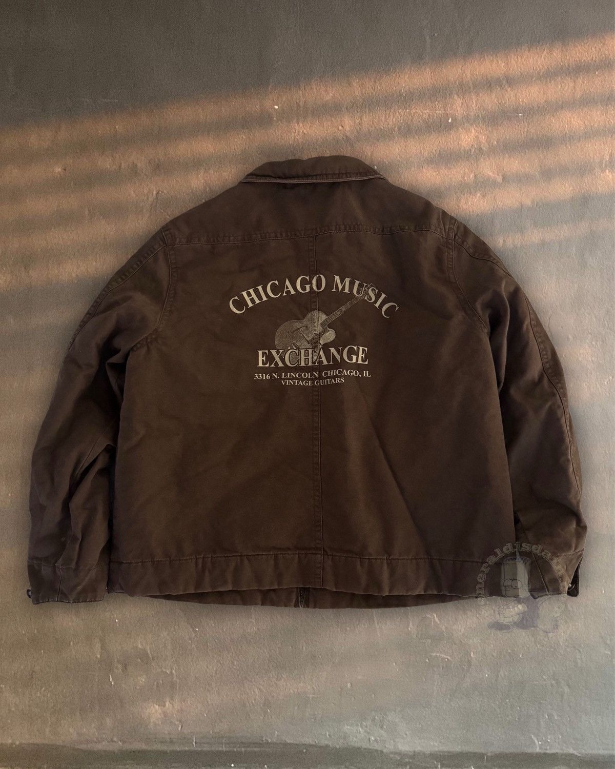 Vintage vintage chicago music vtg guitar thrashed flight jacket coat Size US L / EU 52-54 / 3 - 1 Thumbnail