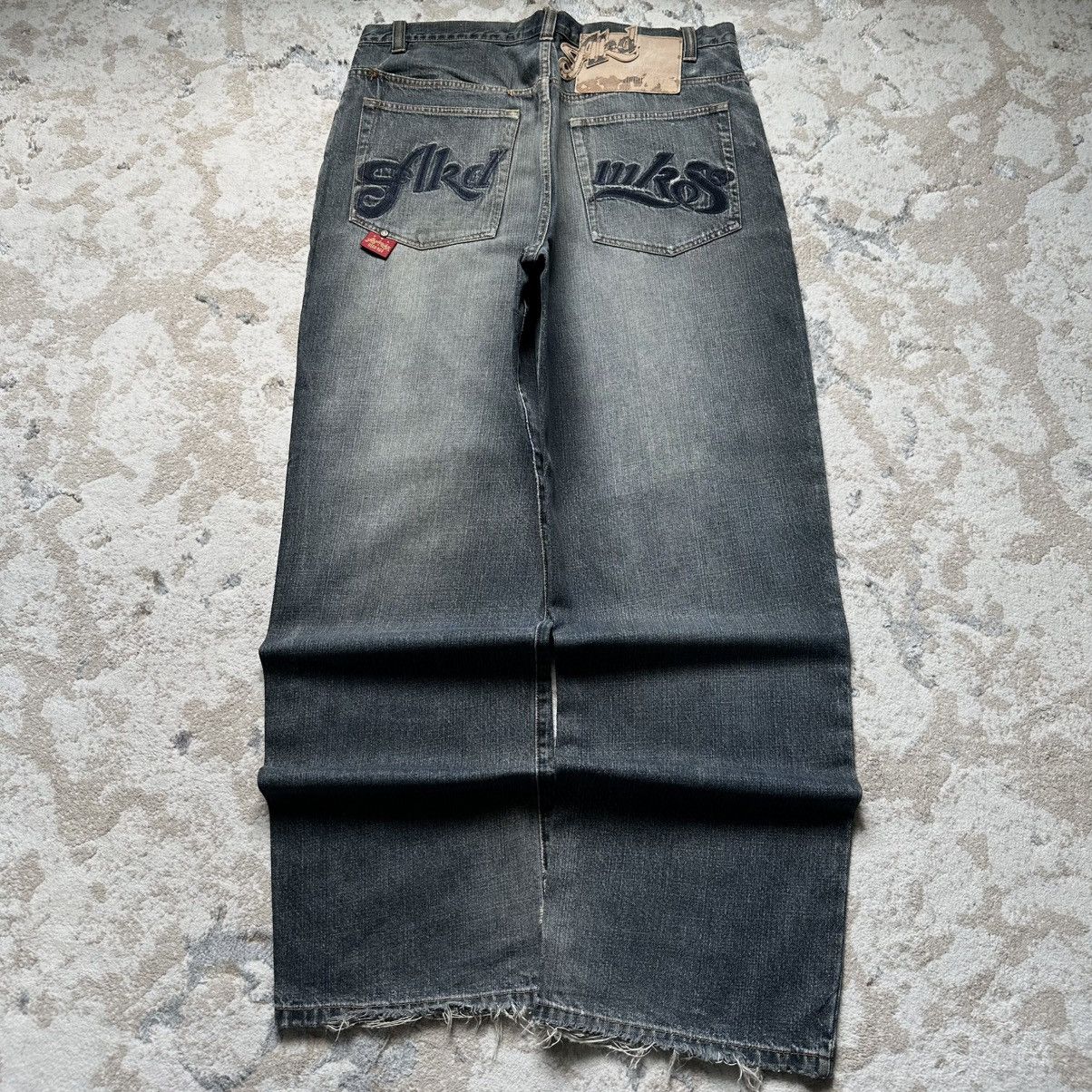 Akademiks Akademiks Washed Y2K Super Baggy Jeans Embroidery Size US 38 / EU 54 - 1 Thumbnail