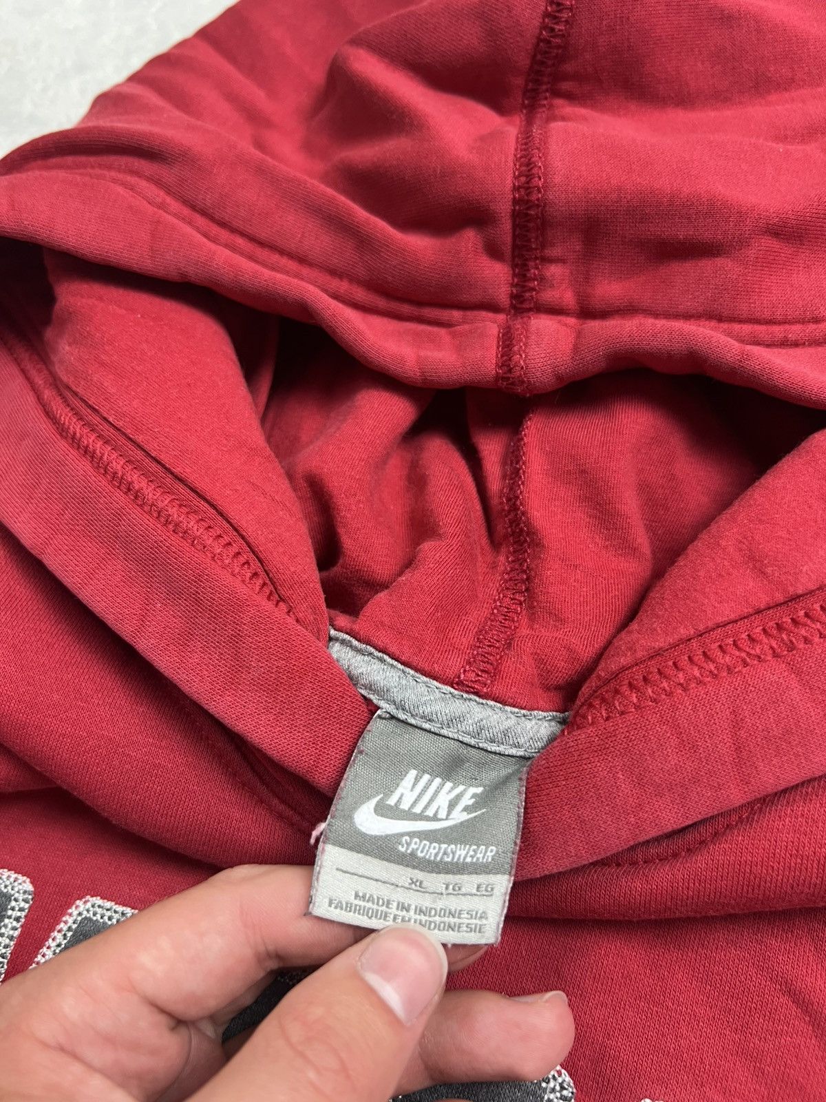Nike 00s Nike Big Embroidered Logo Spellout Vintage Retro Hoodie Size US XL / EU 56 / 4 - 7 Thumbnail